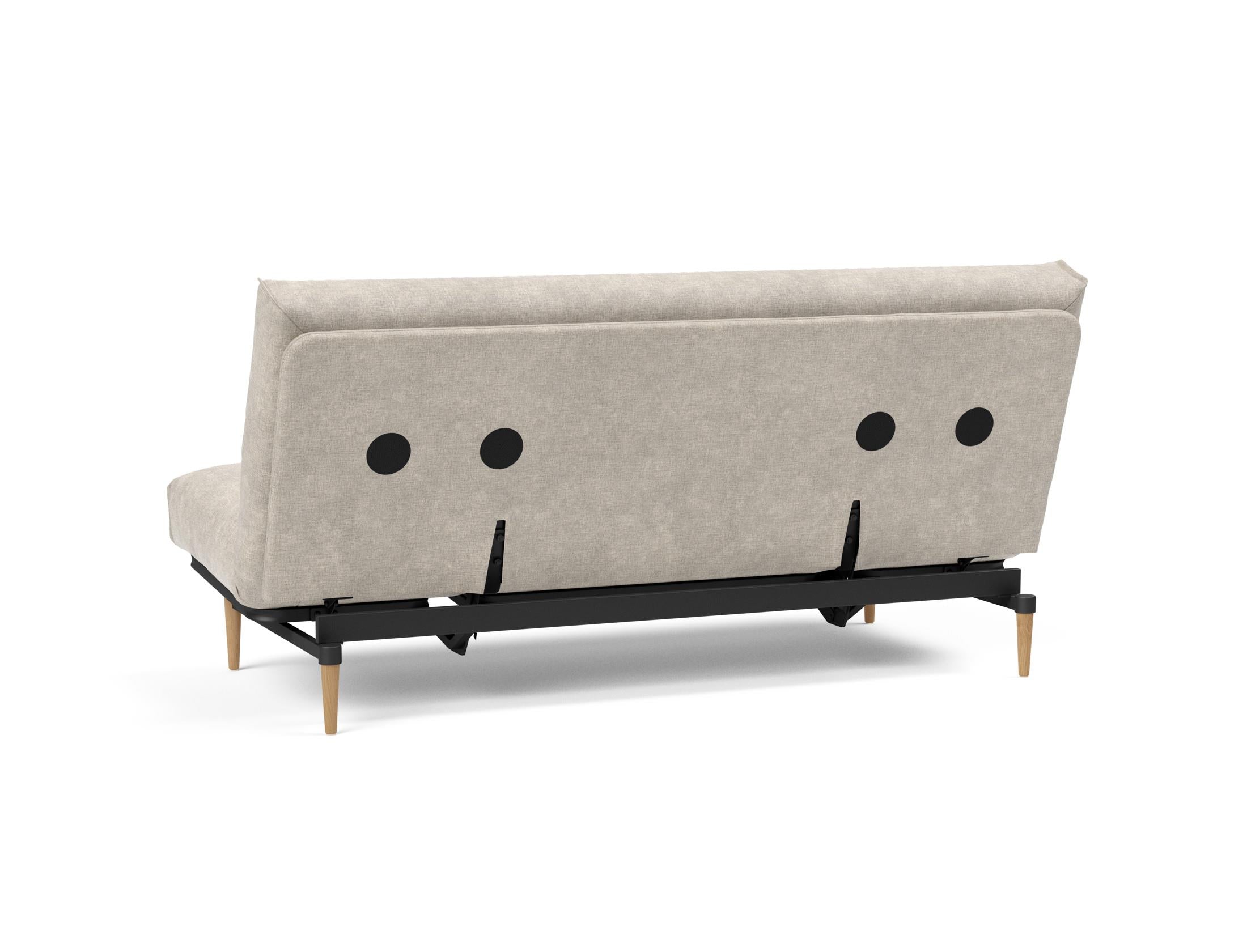 Erleben Sie das Colpus Bettsofa 140 Nordic Cover Soft Spring von Innovation Living – stilvolles Design trifft auf vielseitige Nutzung und hohen Schlafkomfort.