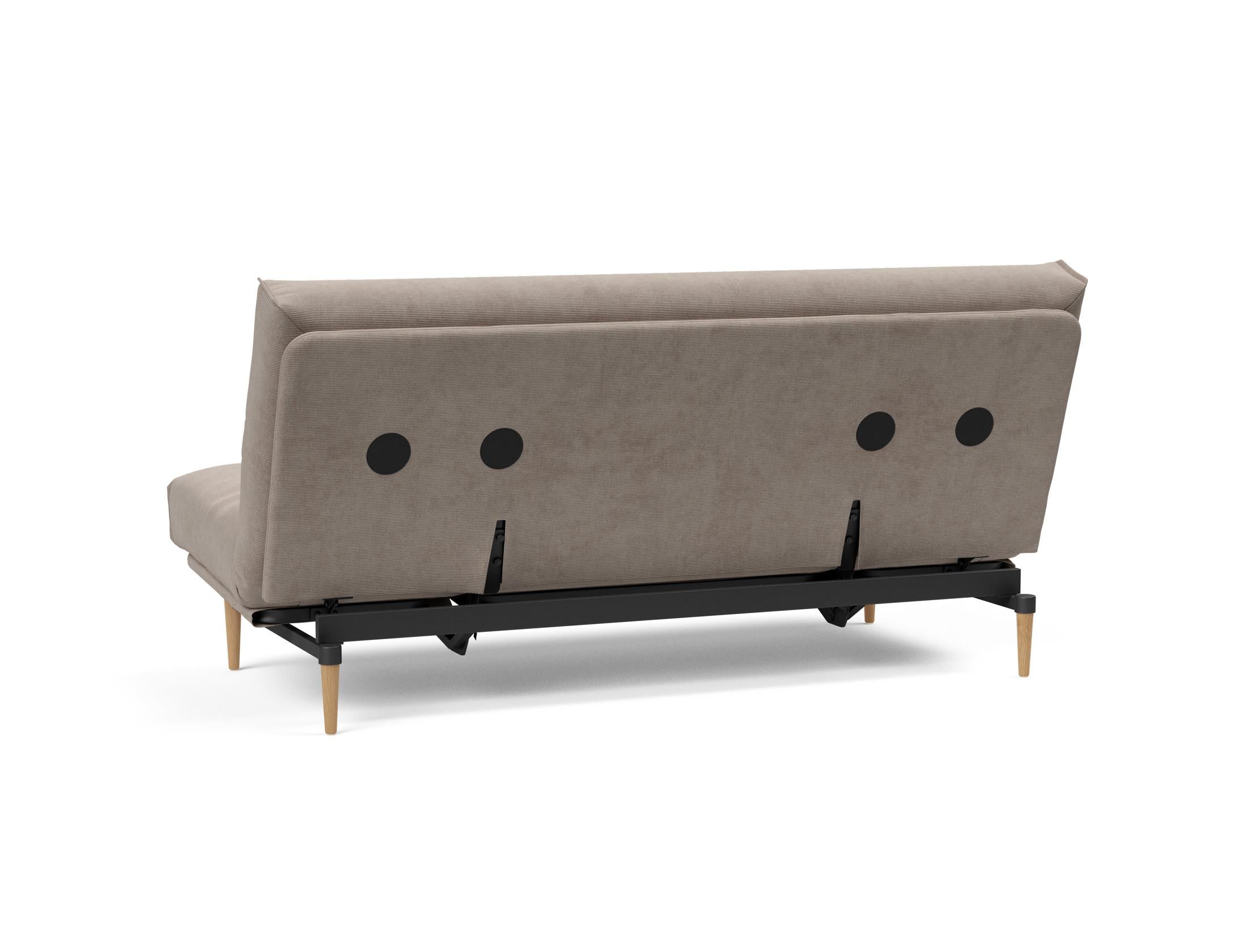 Erleben Sie das Colpus Bettsofa 140 Nordic Cover von Innovation Living – modernes Design, vielseitig einsetzbar und perfekt für kleine Räume.