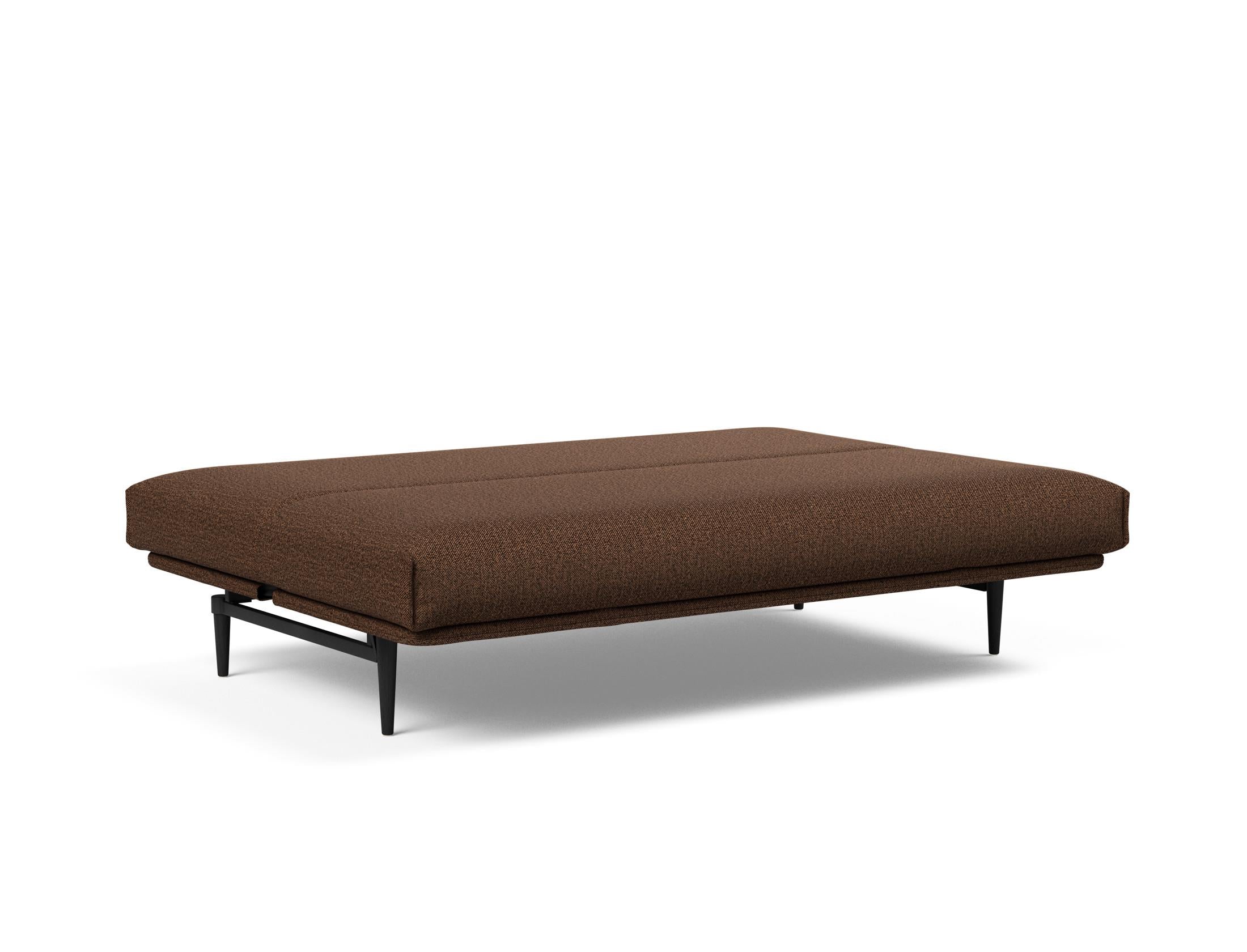Entdecken Sie das Colpus Bettsofa 140 in elegantem Eiche schwarz. Der Soft Spring Bezug vereint modernen Stil mit höchstem Sitzkomfort.