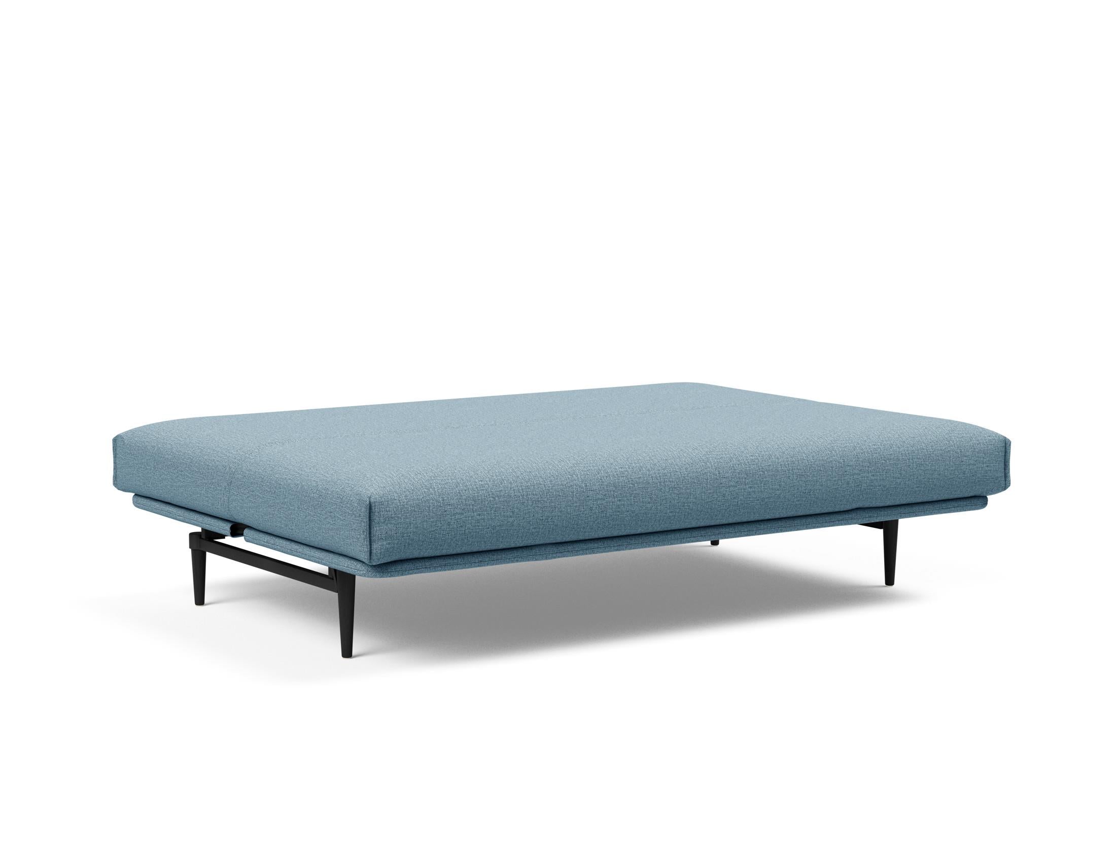 Erleben Sie das Colpus Bettsofa 140 in stilvollem Eiche schwarz. Der Soft Spring Bezug bietet optimalen Komfort und zeitgemäßes Design für Ihr Zuhause.