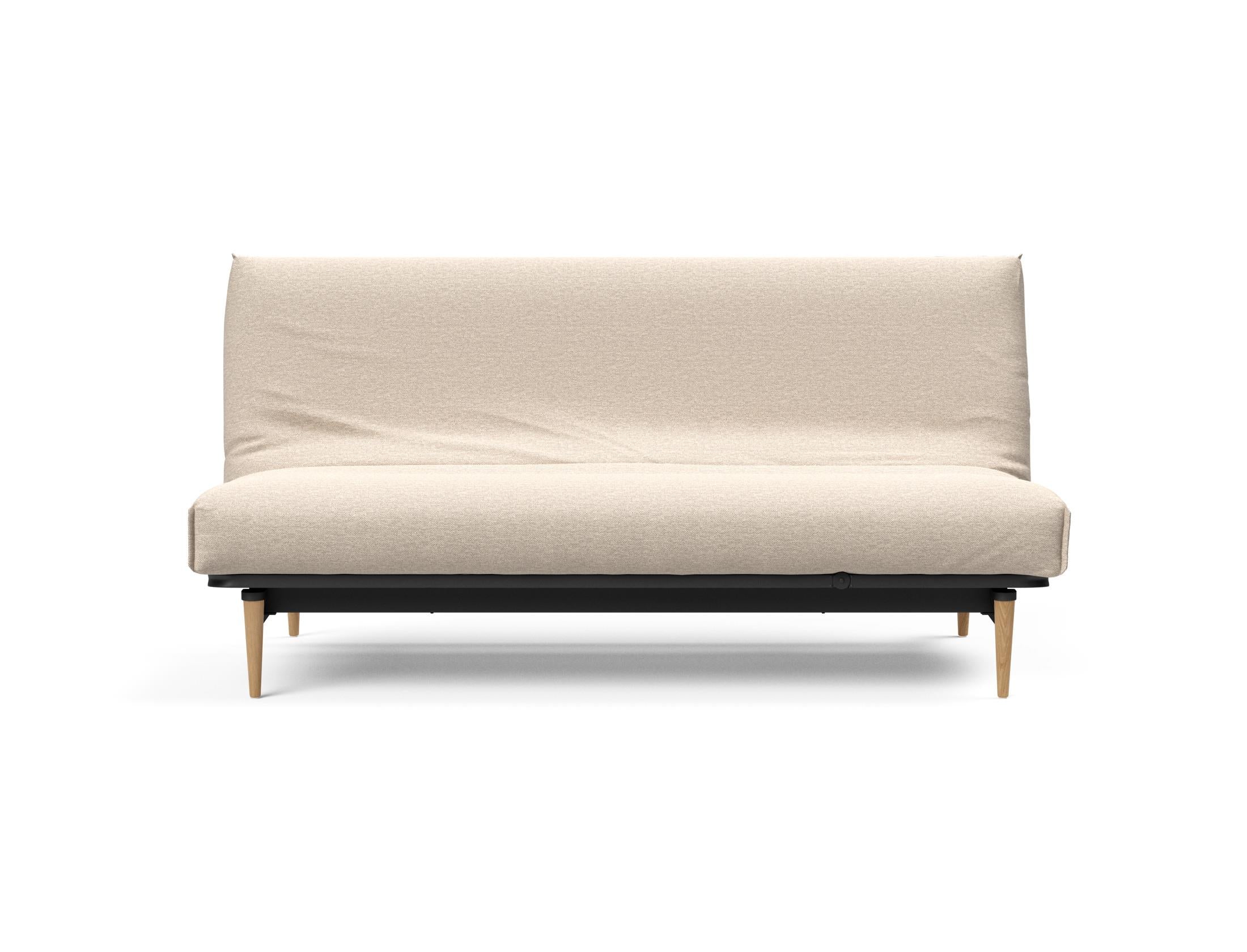Modernes Colpus Bettsofa 140 mit weichem Nordic Cover, perfekt für gemütliche Stunden und als praktisches Schlafsofa für Gäste.