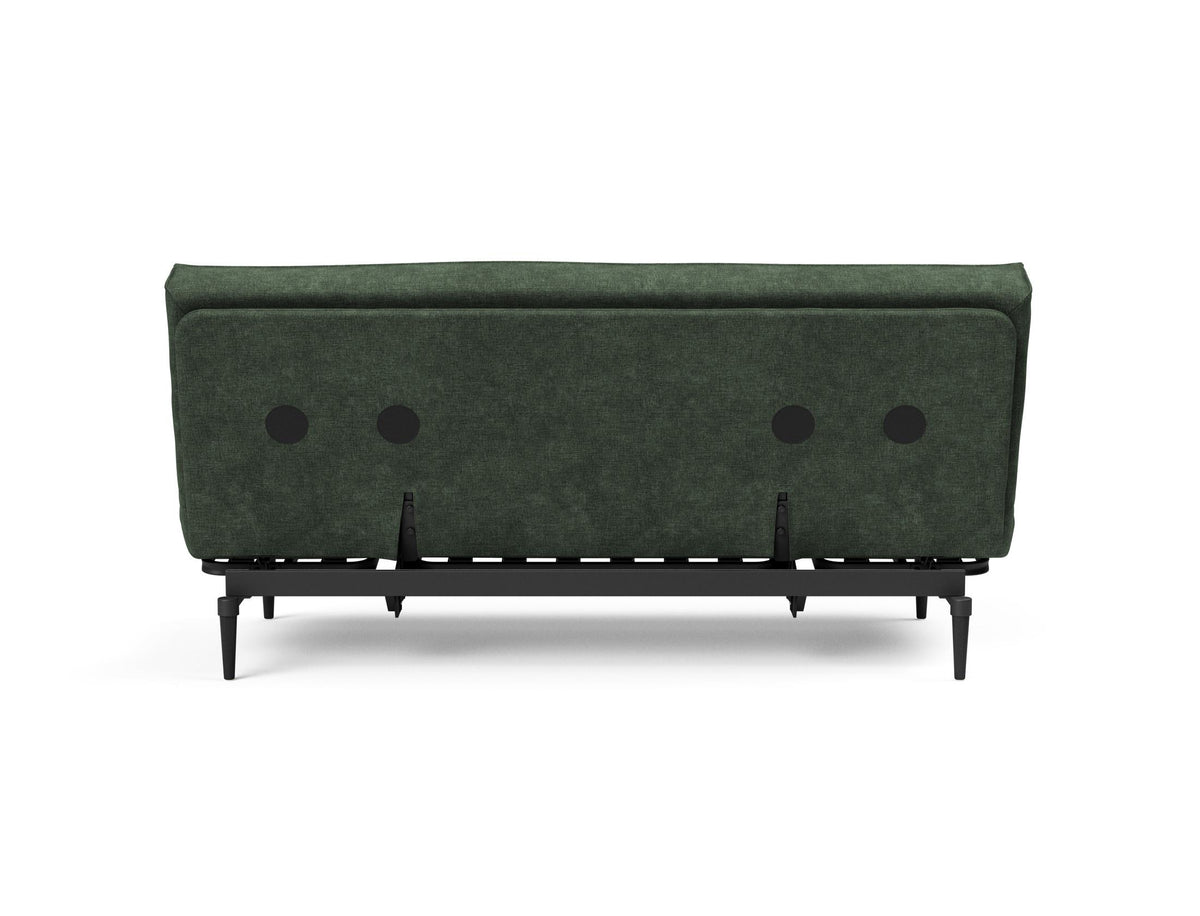 Colpus Bettsofa 140 Sharp Plus Cover Eiche schwarz Soft Spring in 281 Avella Pine Green präsentiert im Onlineshop von KAQTU Design AG. Bettsofa ist von Innovation Living