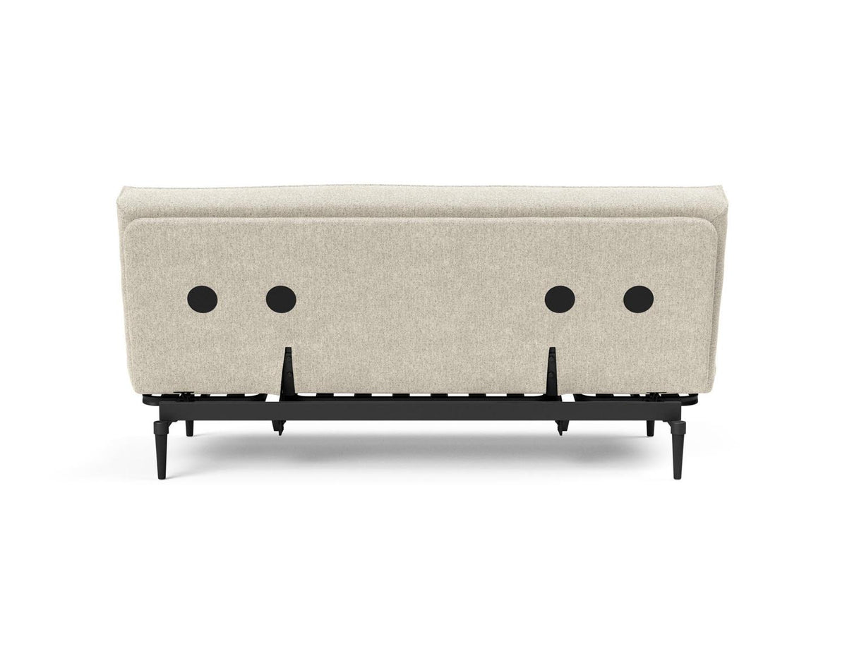Colpus Bettsofa 140 Sharp Plus Cover Eiche schwarz Soft Spring in 357 Taura Off White präsentiert im Onlineshop von KAQTU Design AG. Bettsofa ist von Innovation Living