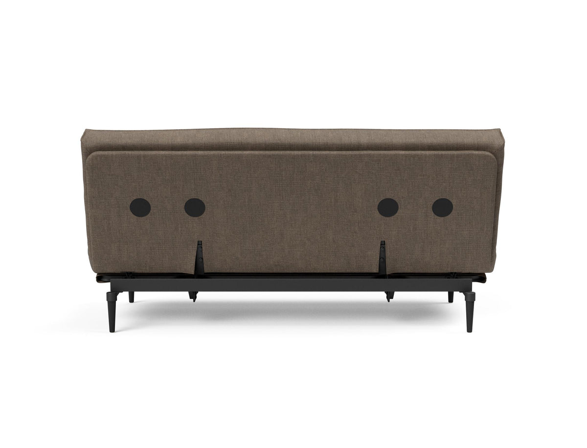 Colpus Bettsofa 140 Sharp Plus Cover Eiche schwarz mit Gestellbezug Soft Spring in 411 Esina Cedar Brown präsentiert im Onlineshop von KAQTU Design AG. Bettsofa ist von Innovation Living