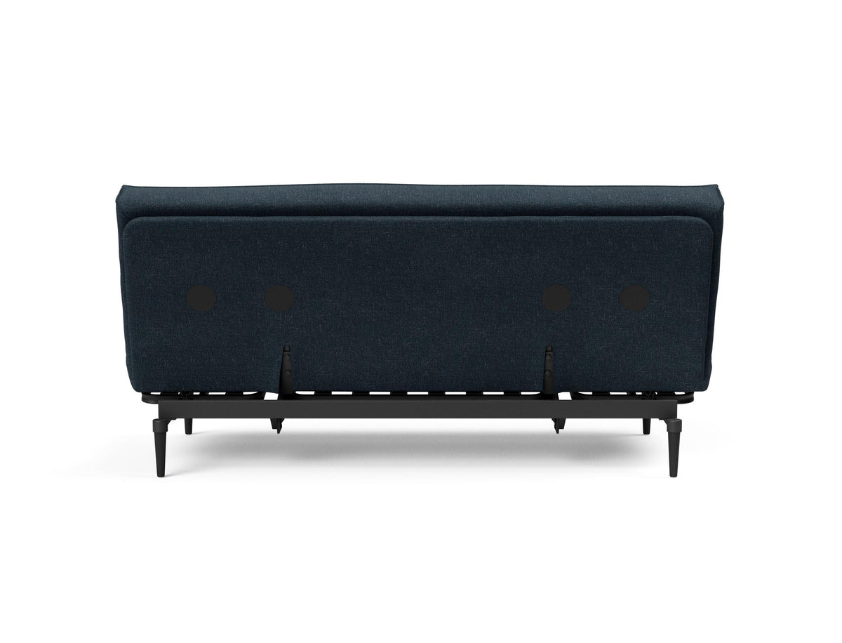 Colpus Bettsofa 140 Sharp Plus Cover Eiche schwarz Soft Spring in 515 Nist Blue präsentiert im Onlineshop von KAQTU Design AG. Bettsofa ist von Innovation Living