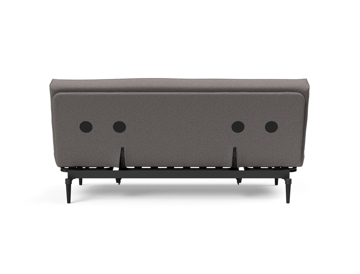 Colpus Bettsofa 140 Sharp Plus Cover Eiche schwarz Soft Spring in 521 Mixed Dance Grey präsentiert im Onlineshop von KAQTU Design AG. Bettsofa ist von Innovation Living