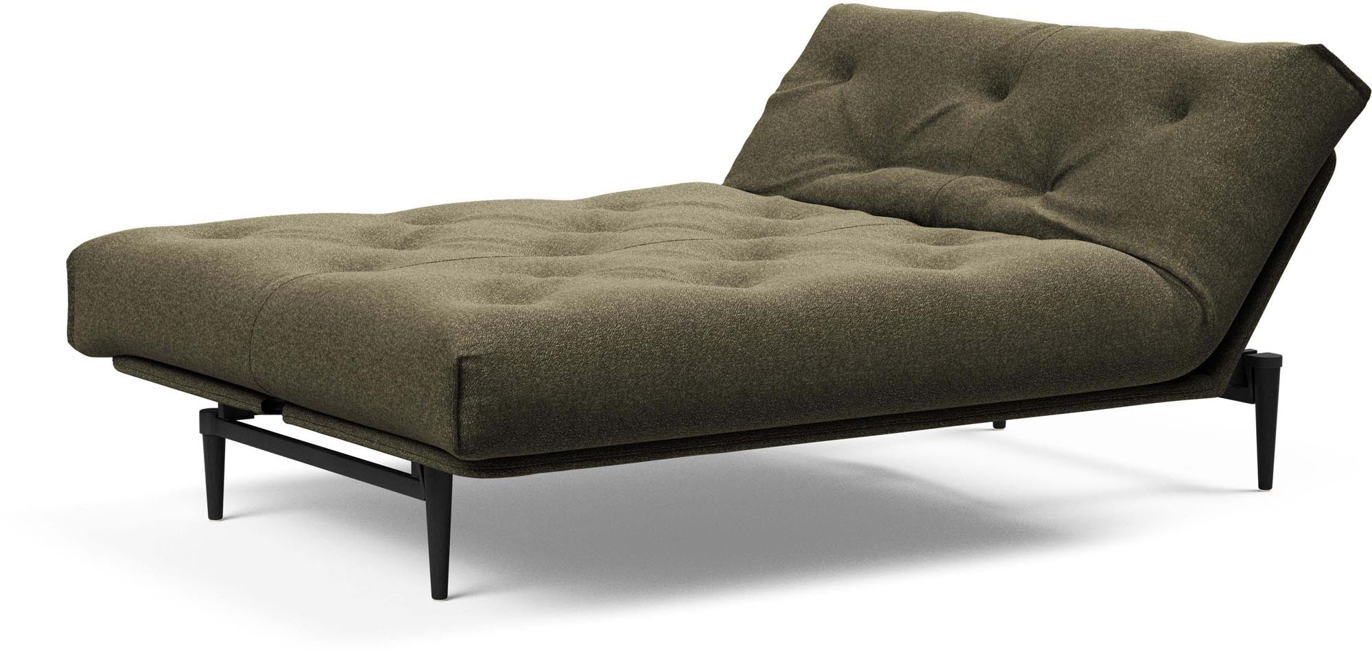 Entdecken Sie das stilvolle Colpus Bettsofa 140 in Nordic Eiche schwarz – perfekt für zeitgemäße Einrichtung und gemütliche Nächte.