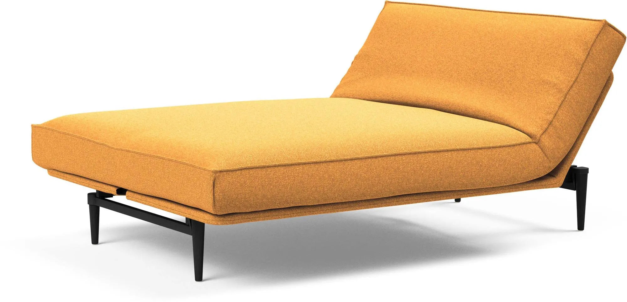 Entdecken Sie das stilvolle Colpus Bettsofa 140 Sharp Plus in edler schwarzer Eiche von Innovation Living – perfekt für moderne Wohnräume.