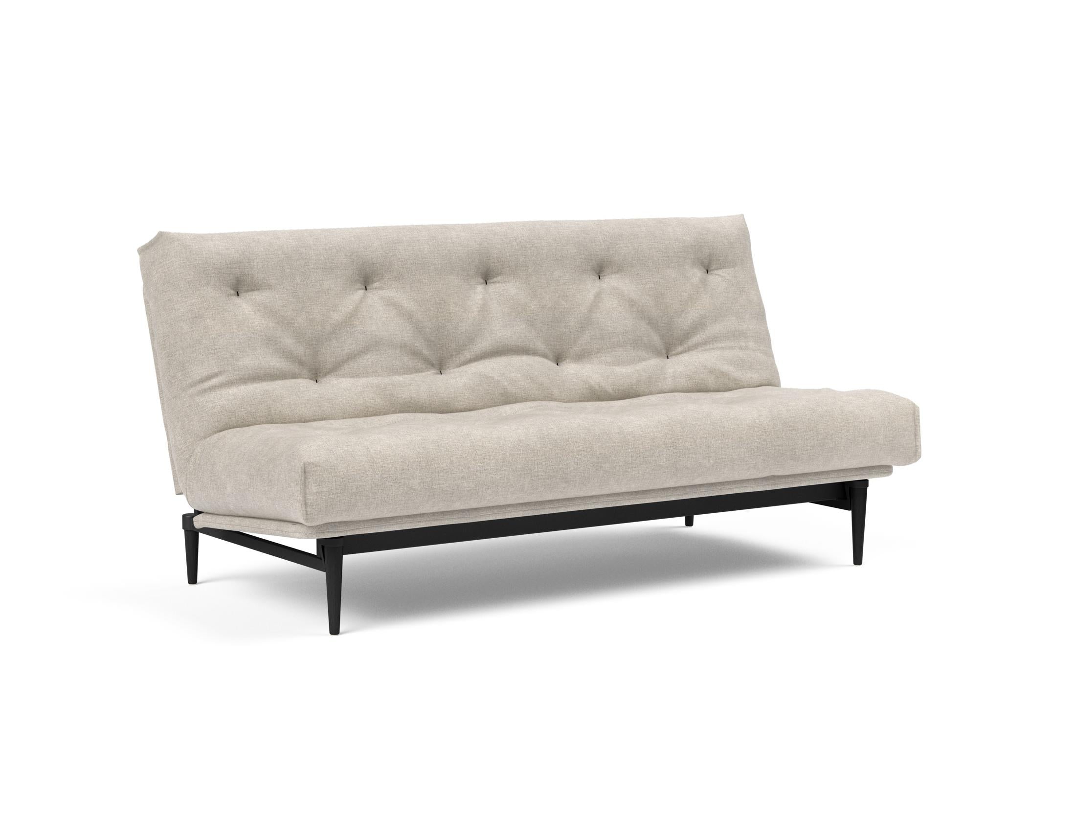 Entdecken Sie das Colpus Bettsofa 140 in stilvollem Nordic Eiche schwarz. Der Soft Spring Bezug bietet höchsten Komfort und zeitgemäßes Design.