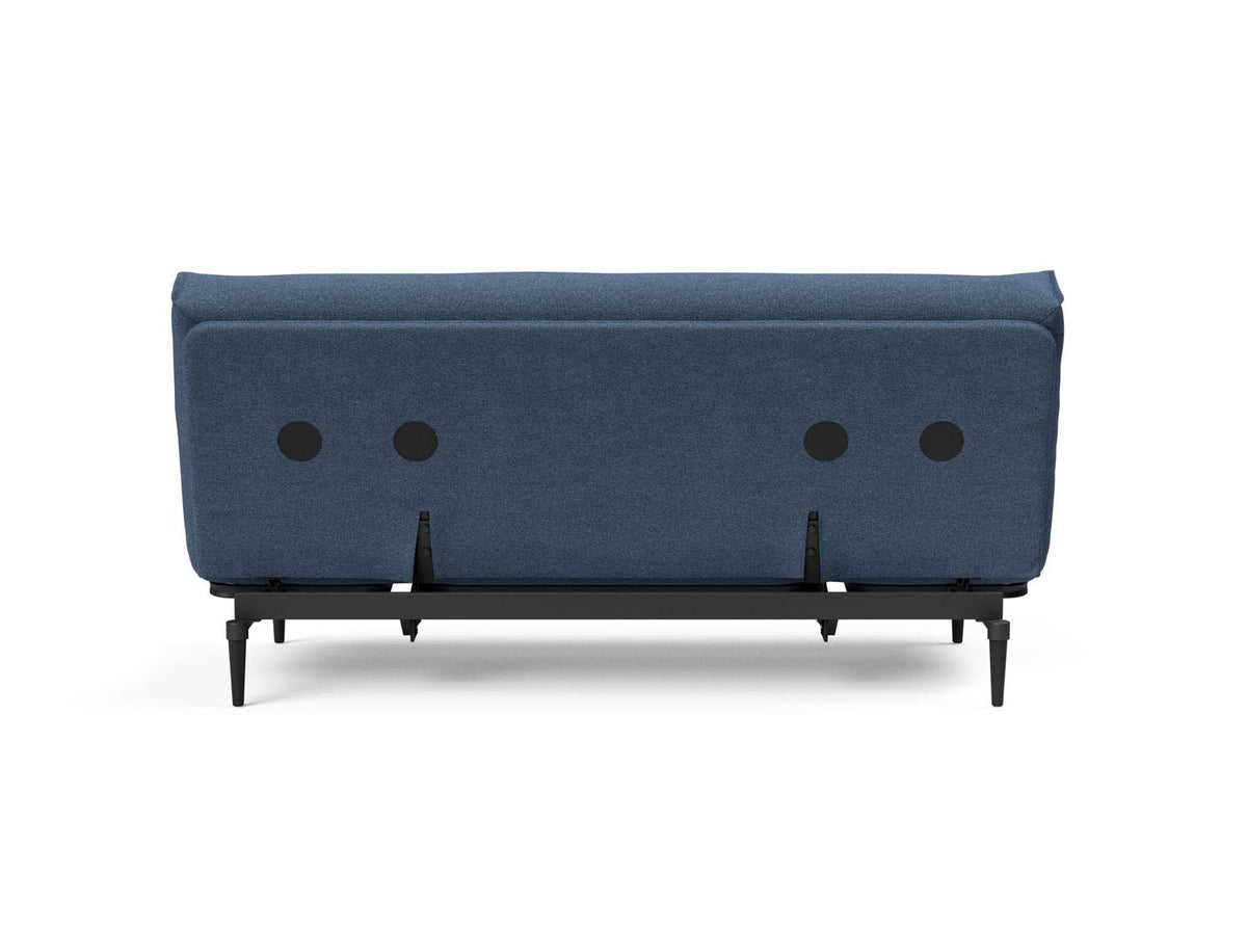 Colpus Bettsofa 140 Nordic Eiche schwarz Soft Spring in 302 Weda Blue präsentiert im Onlineshop von KAQTU Design AG. Bettsofa ist von Innovation Living