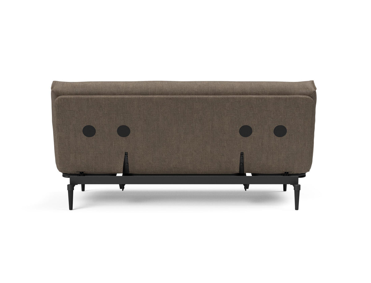 Colpus Bettsofa 140 Nordic Eiche schwarz Soft Spring in 411 Esina Cedar Brown präsentiert im Onlineshop von KAQTU Design AG. Bettsofa ist von Innovation Living