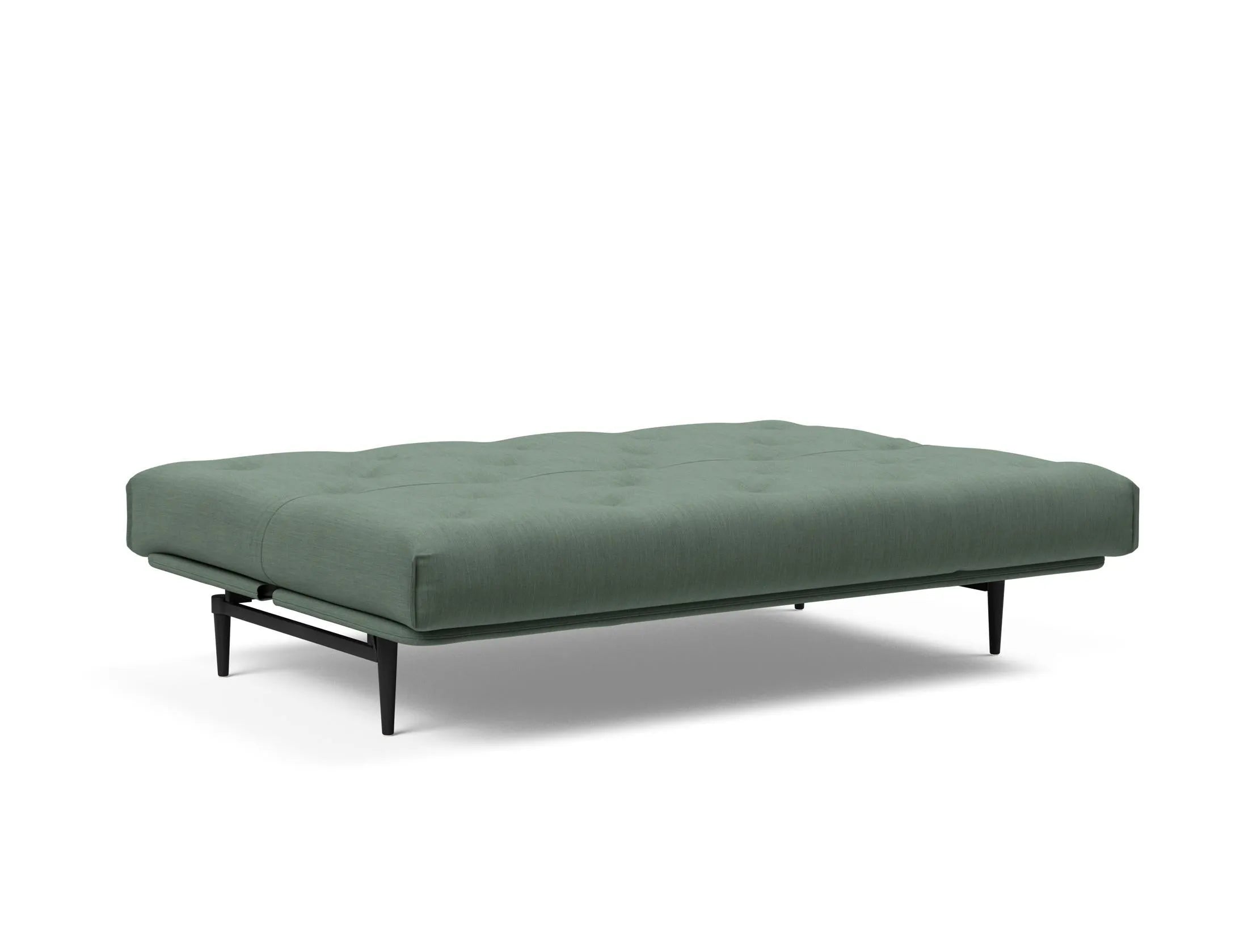 Entdecken Sie das Colpus Bettsofa 140 in stilvollem Nordic Eiche schwarz. Der Soft Spring Bezug bietet höchsten Komfort und zeitgemäßes Design.