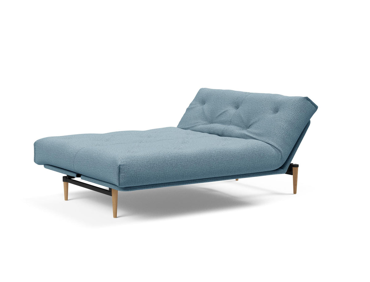 Colpus Bettsofa 140 Nordic mit Gestellbezug Soft Spring in 525 Mixed Dance Light Blue präsentiert im Onlineshop von KAQTU Design AG. Bettsofa ist von Innovation Living