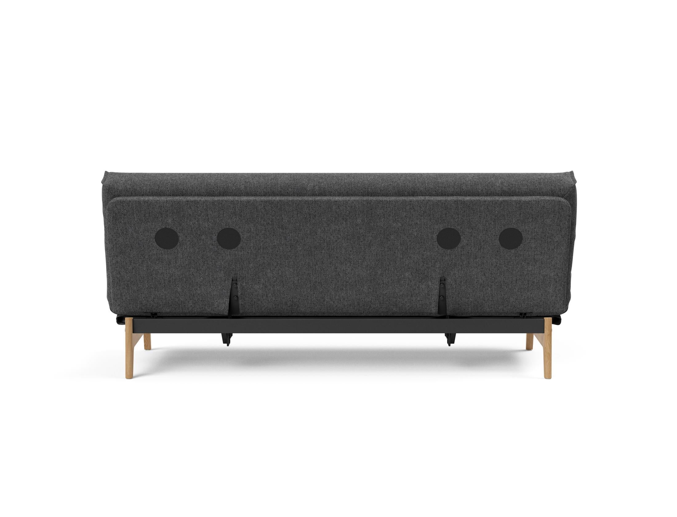 Aslak 120 Bettsofa Nordic Cover: Elegantes Sofa mit Soft Spring Federung, perfekt für entspannte Abende und stilvolle Einrichtung.