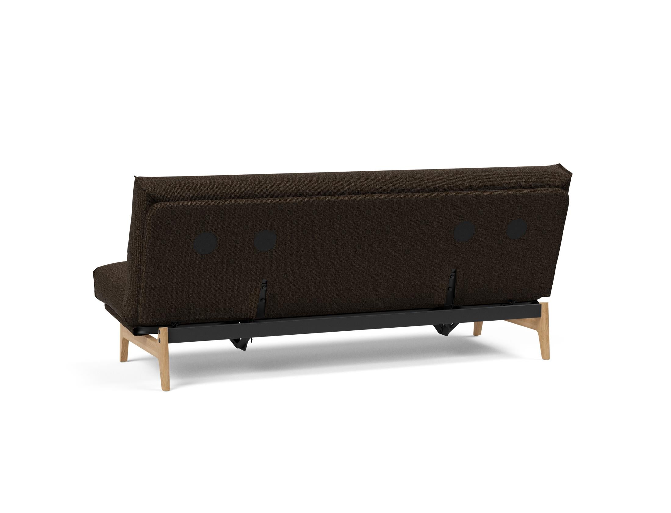 Aslak 120 Bettsofa Nordic Cover: Modernes Design mit Soft Spring Federung, ideal für gemütliche Nächte und stilvolle Wohnräume.