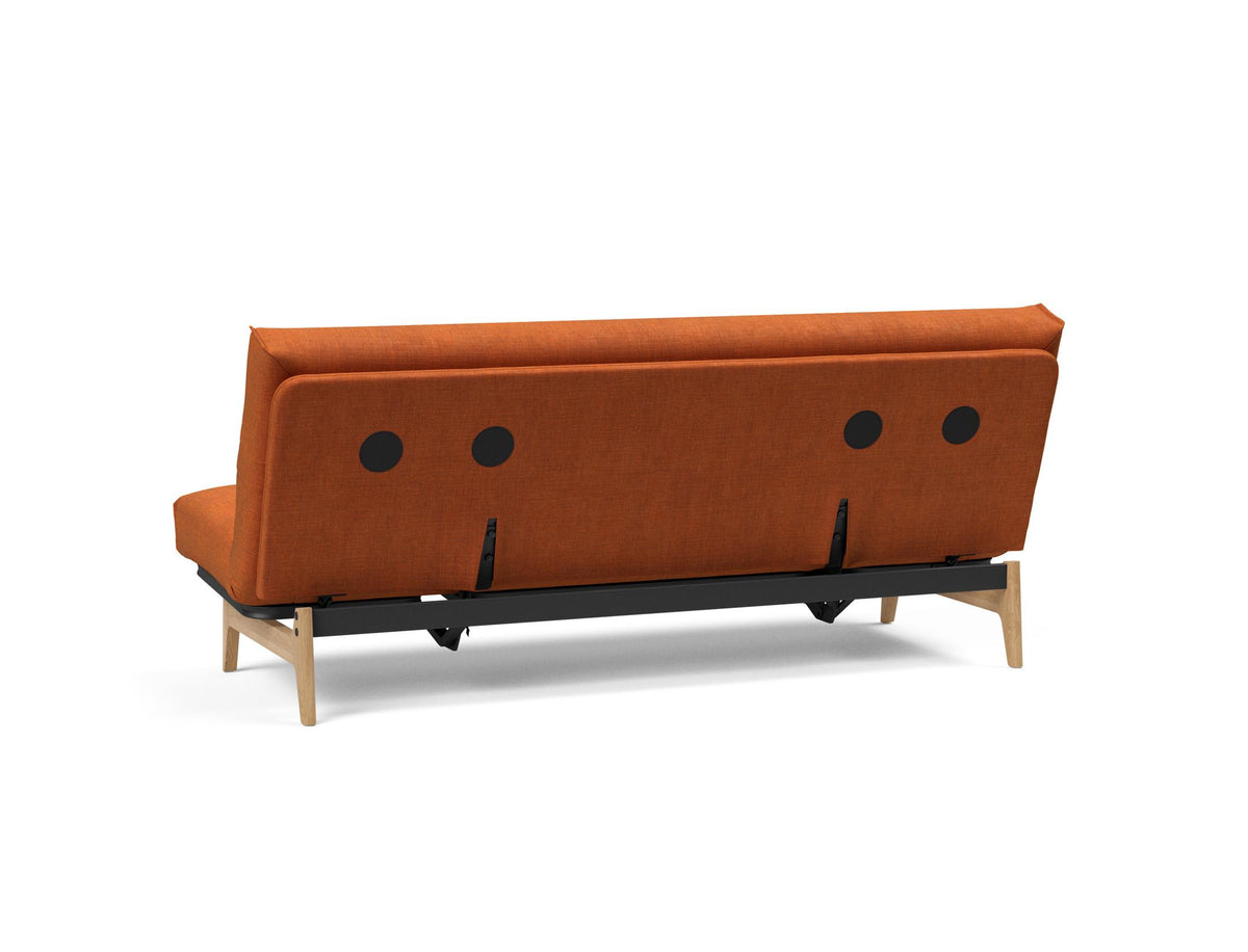 Aslak 120 Bettsofa Nordic Cover Soft Spring in 412 Esina Rust Orange präsentiert im Onlineshop von KAQTU Design AG. Bettsofa ist von Innovation Living