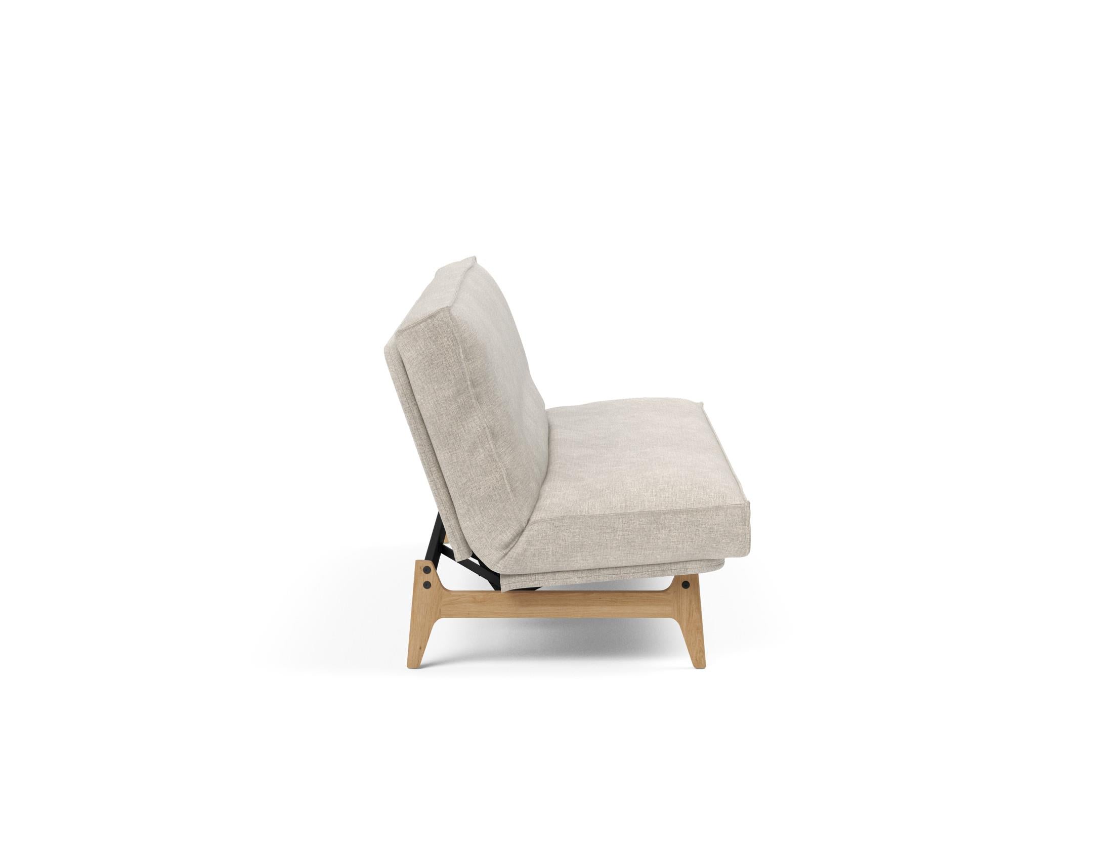 Entdecken Sie das Aslak 120 Bettsofa mit Soft Spring-Matratze – minimalistisches Design, herausragender Komfort und nachhaltige Qualität für jeden Raum.