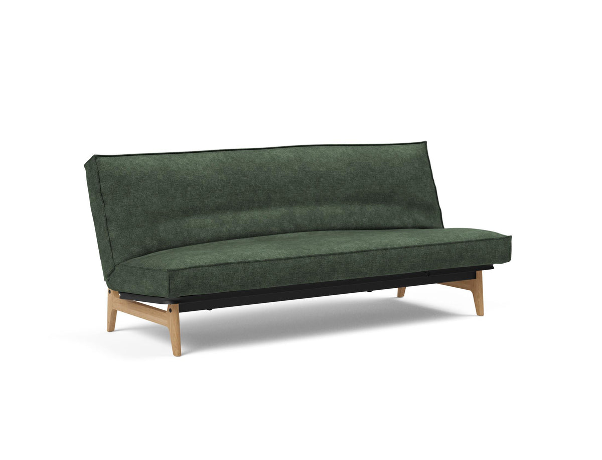 Aslak 120 Bettsofa Sharp Plus Cover Soft Spring in 281 Avella Pine Green präsentiert im Onlineshop von KAQTU Design AG. Bettsofa ist von Innovation Living