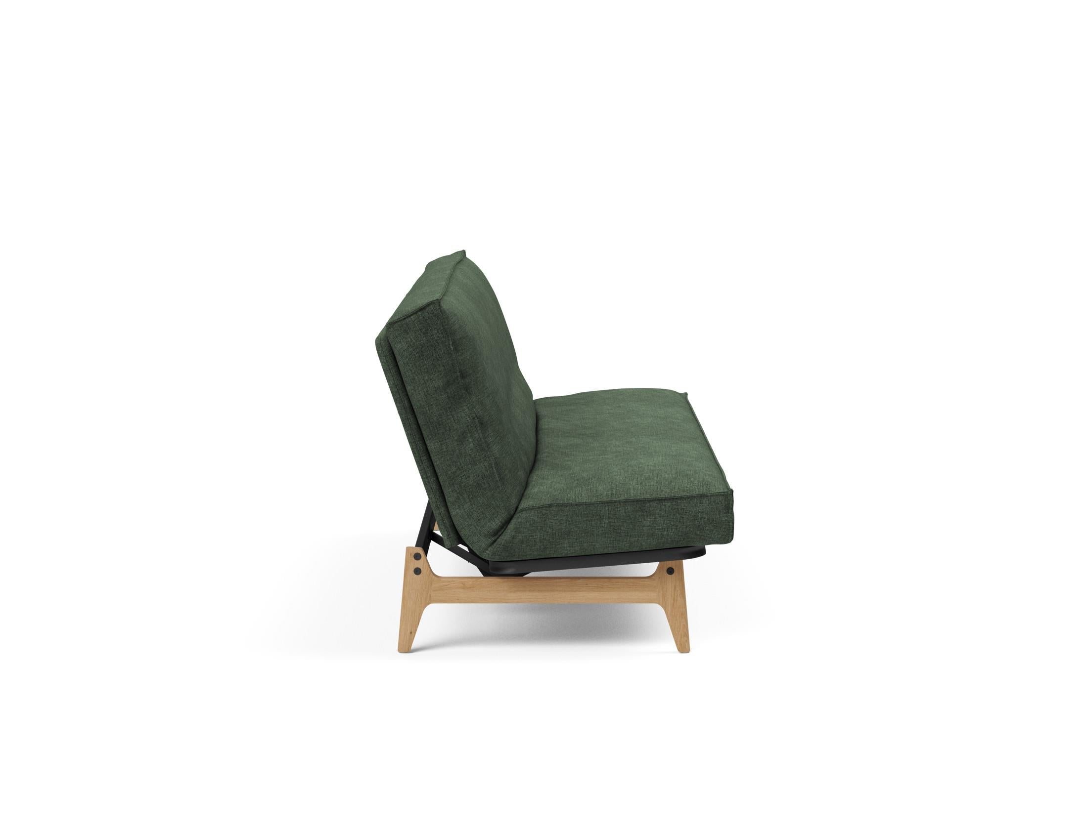 Entdecken Sie das Aslak 120 Bettsofa mit elegantem Sharp Plus Cover und vielseitigen Matratzenoptionen – ideal für stilvolle Wohnräume und Gäste.