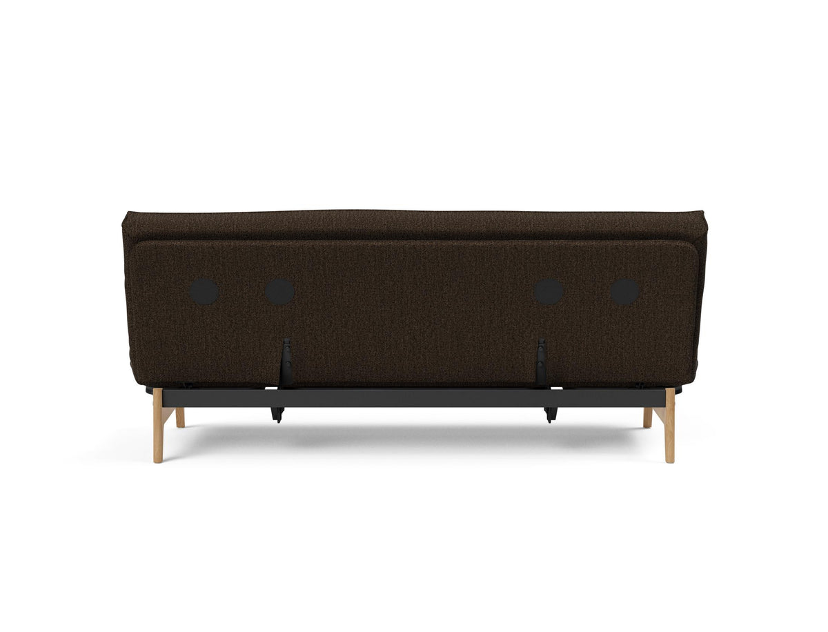 Aslak 120 Bettsofa Sharp Plus Cover Soft Spring in 358 Taura Chocco präsentiert im Onlineshop von KAQTU Design AG. Bettsofa ist von Innovation Living
