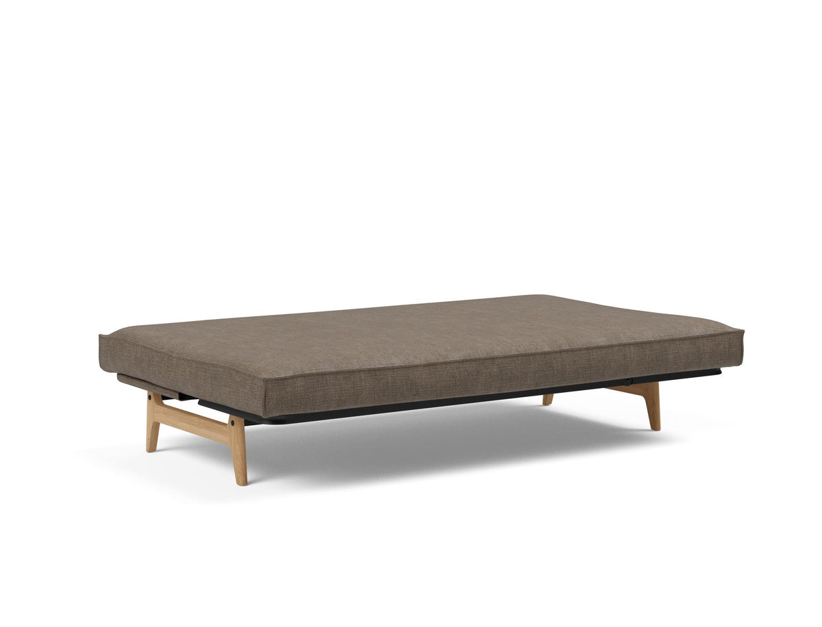 Aslak 120 Bettsofa Sharp Plus Cover Soft Spring in 411 Esina Cedar Brown präsentiert im Onlineshop von KAQTU Design AG. Bettsofa ist von Innovation Living