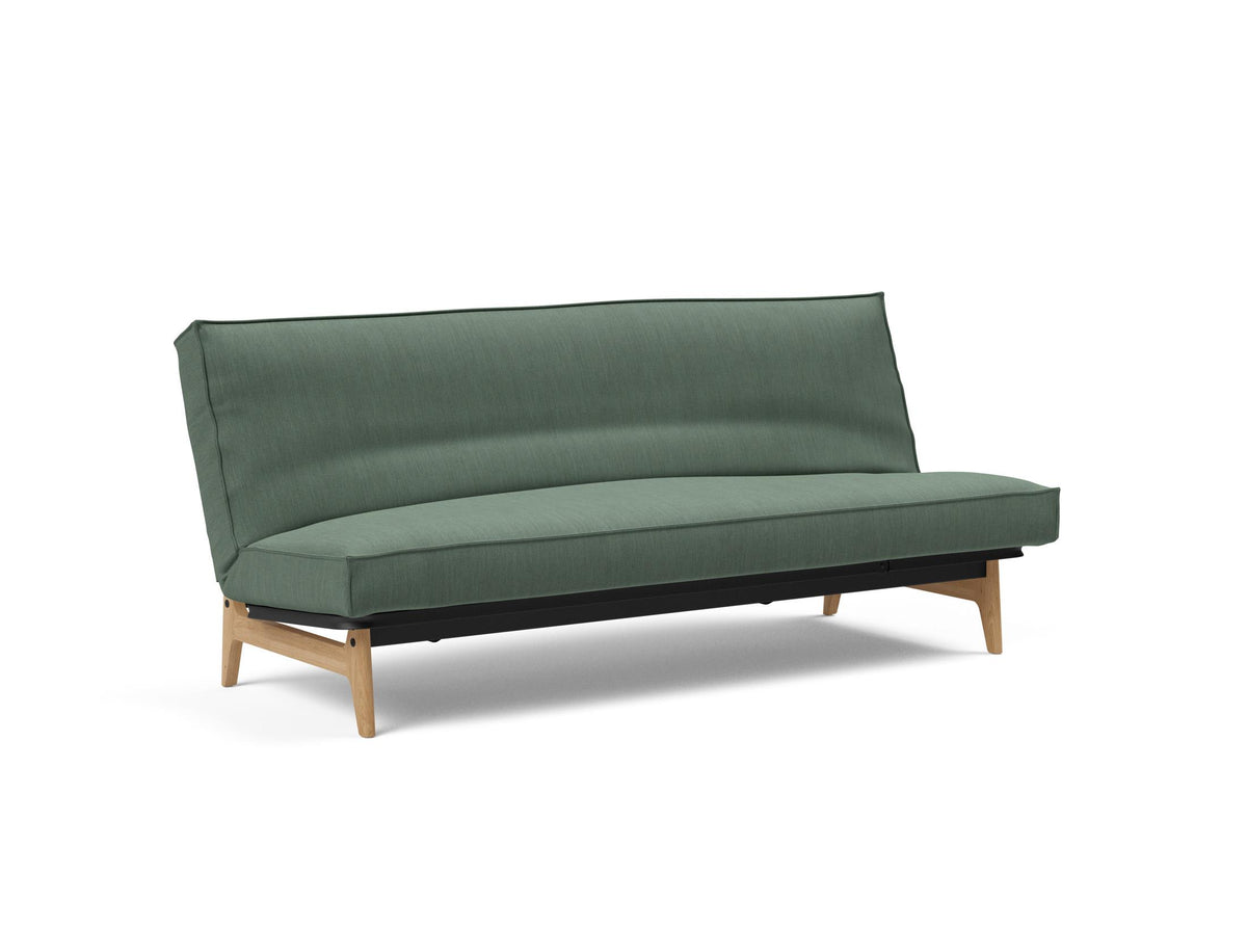 Aslak 120 Bettsofa Sharp Plus Cover Soft Spring in 518 Elegance Green präsentiert im Onlineshop von KAQTU Design AG. Bettsofa ist von Innovation Living