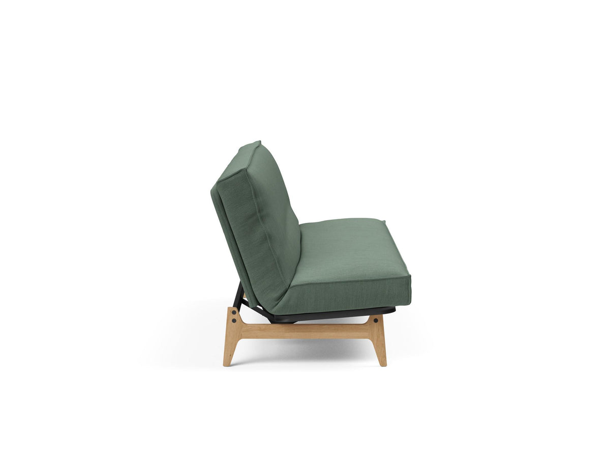Aslak 120 Bettsofa Sharp Plus Cover Soft Spring in 518 Elegance Green präsentiert im Onlineshop von KAQTU Design AG. Bettsofa ist von Innovation Living