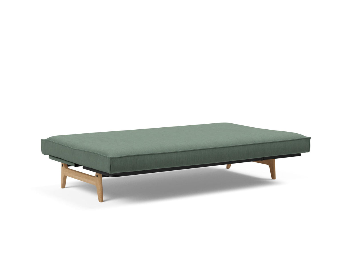 Aslak 120 Bettsofa Sharp Plus Cover Soft Spring in 518 Elegance Green präsentiert im Onlineshop von KAQTU Design AG. Bettsofa ist von Innovation Living