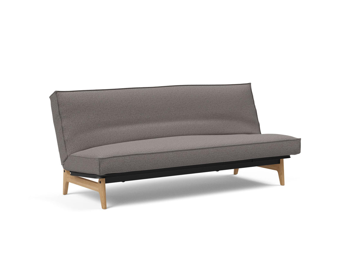 Aslak 120 Bettsofa Sharp Plus Cover Soft Spring in 521 Mixed Dance Grey präsentiert im Onlineshop von KAQTU Design AG. Bettsofa ist von Innovation Living