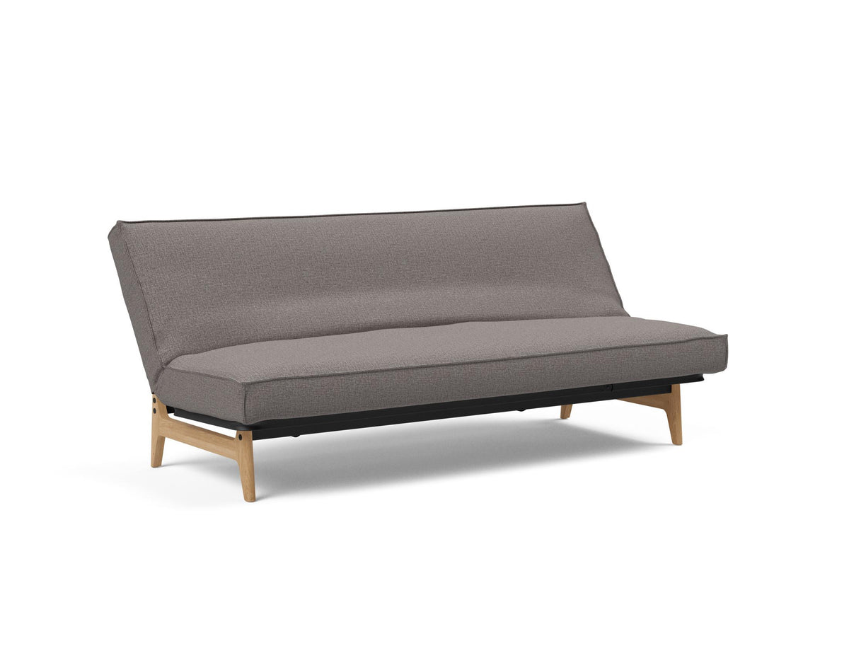 Aslak 120 Bettsofa Sharp Plus Cover Soft Spring in 521 Mixed Dance Grey präsentiert im Onlineshop von KAQTU Design AG. Bettsofa ist von Innovation Living