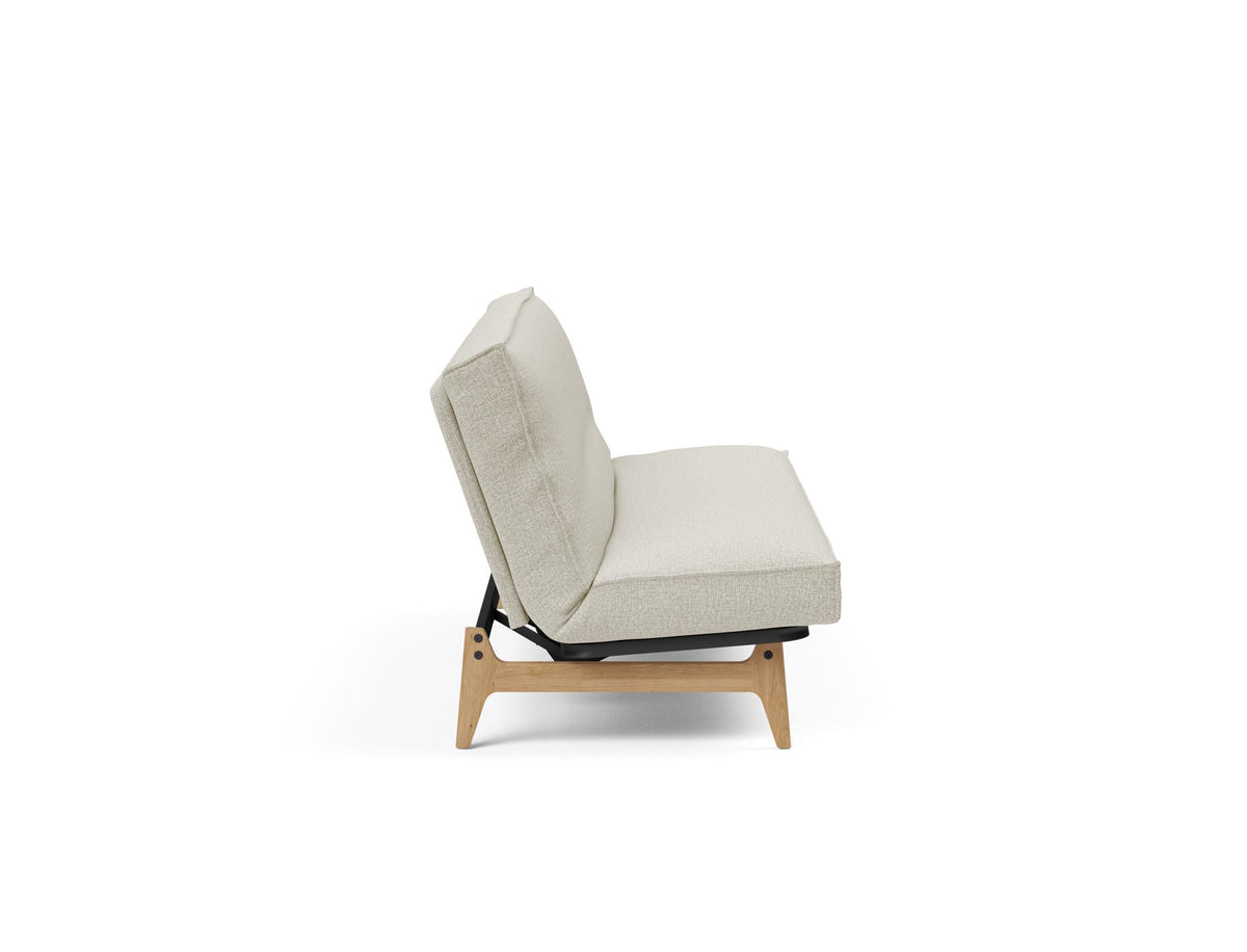 Aslak 120 Bettsofa Sharp Plus Cover Soft Spring in 527 Mixed Dance Natural präsentiert im Onlineshop von KAQTU Design AG. Bettsofa ist von Innovation Living
