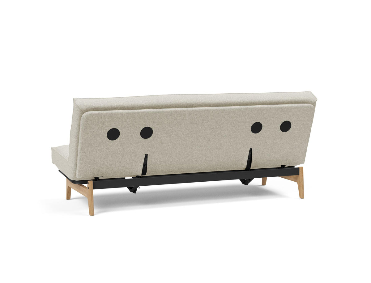 Aslak 120 Bettsofa Sharp Plus Cover Soft Spring in 527 Mixed Dance Natural präsentiert im Onlineshop von KAQTU Design AG. Bettsofa ist von Innovation Living