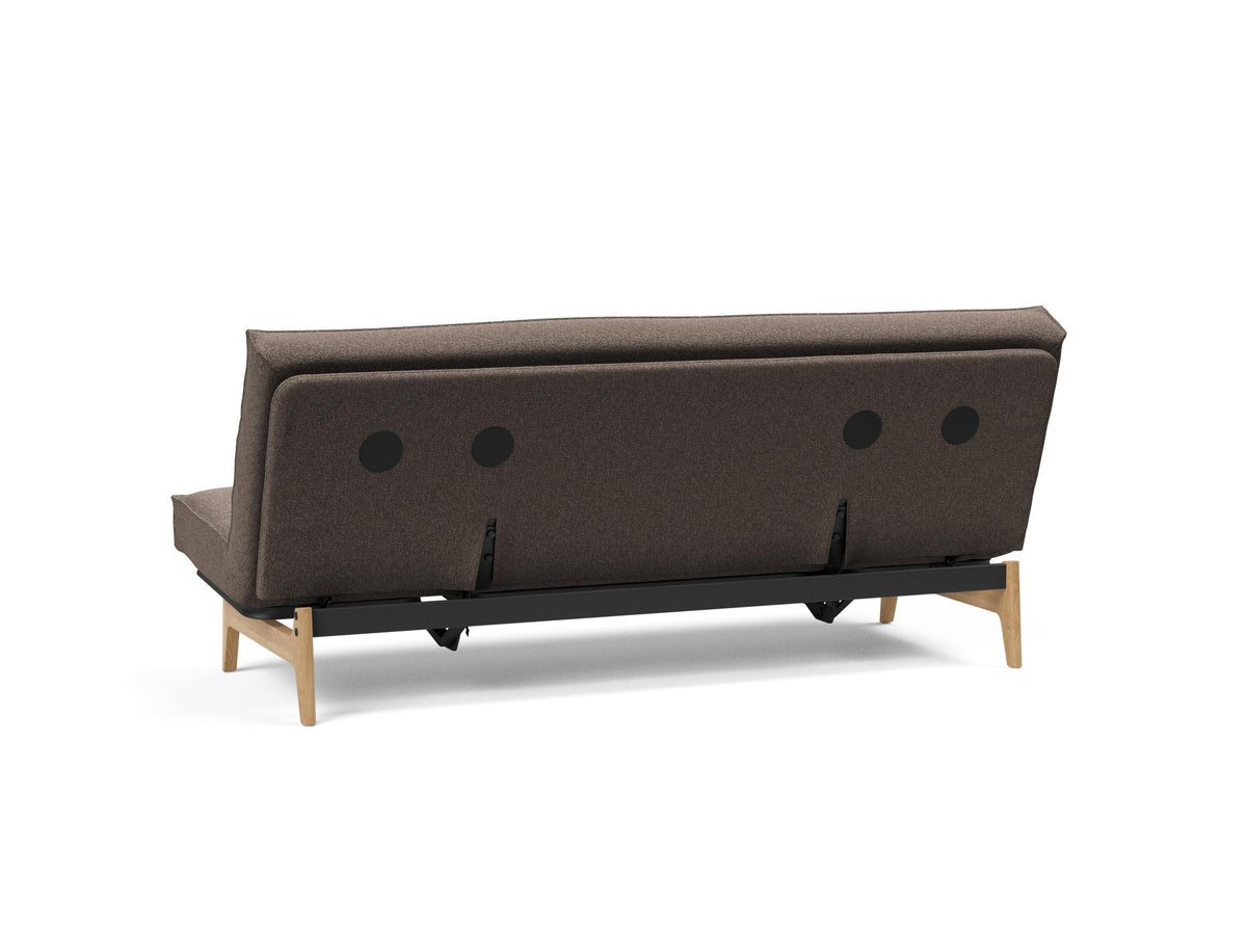 Aslak 120 Bettsofa Sharp Plus Cover Soft Spring in 530 Bouclé Taupe präsentiert im Onlineshop von KAQTU Design AG. Bettsofa ist von Innovation Living