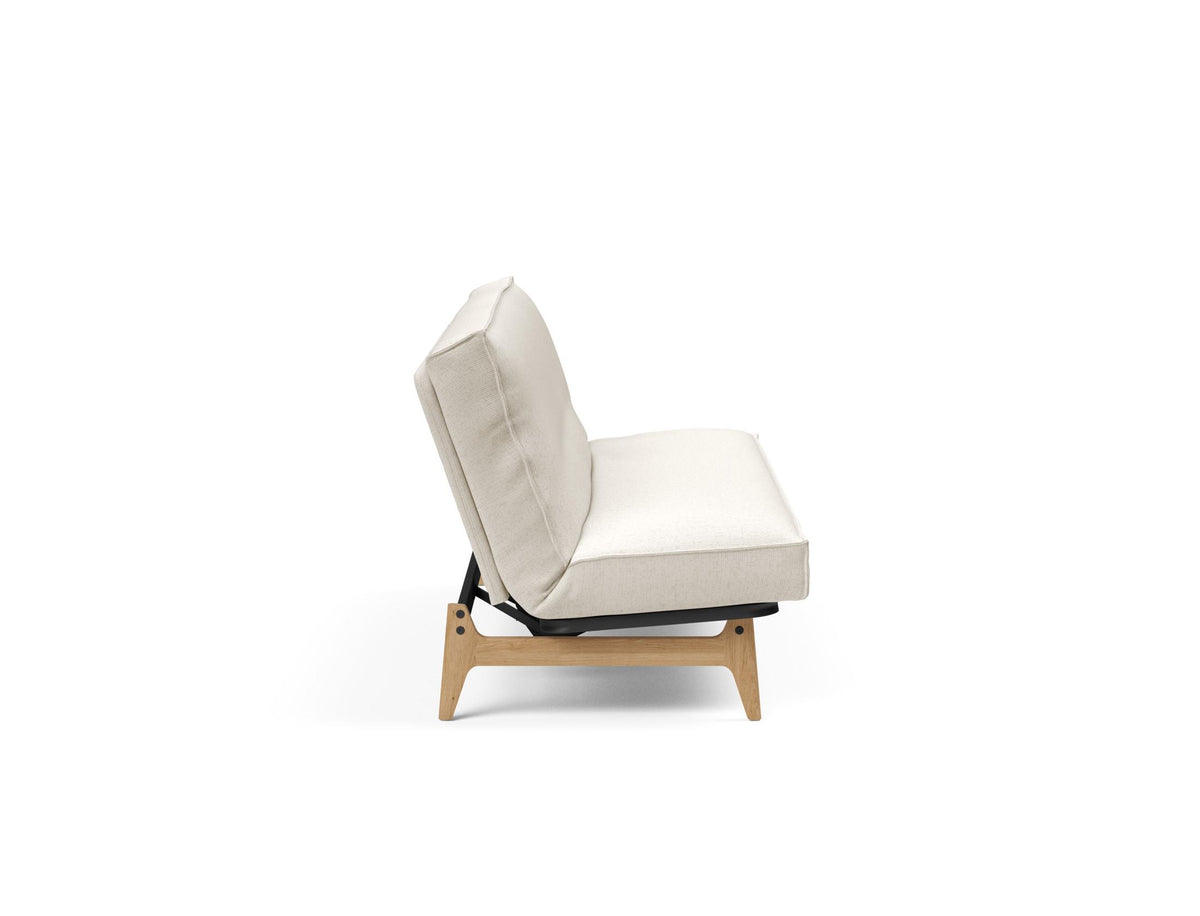 Aslak 120 Bettsofa Sharp Plus Cover Soft Spring in 531 Bouclé Off White präsentiert im Onlineshop von KAQTU Design AG. Bettsofa ist von Innovation Living
