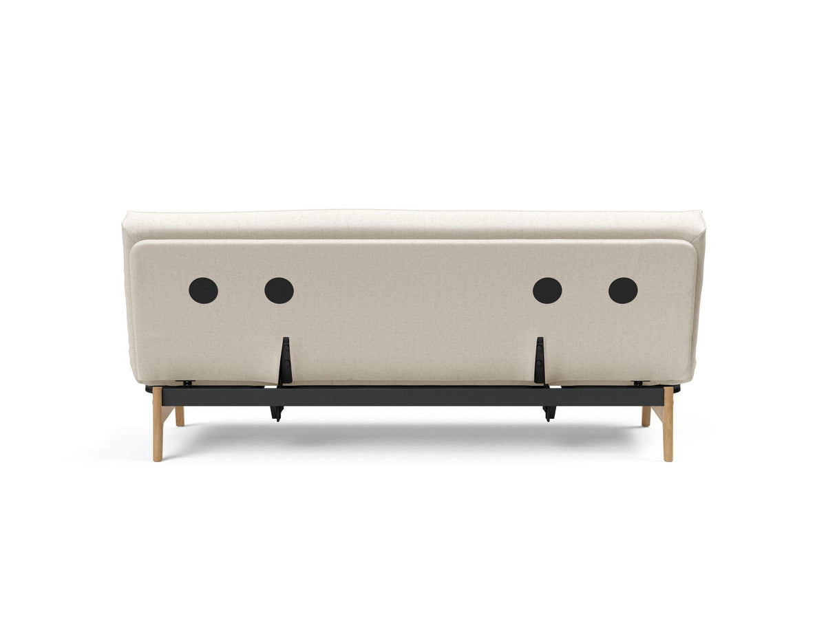 Aslak 120 Bettsofa Sharp Plus Cover Soft Spring in 531 Bouclé Off White präsentiert im Onlineshop von KAQTU Design AG. Bettsofa ist von Innovation Living