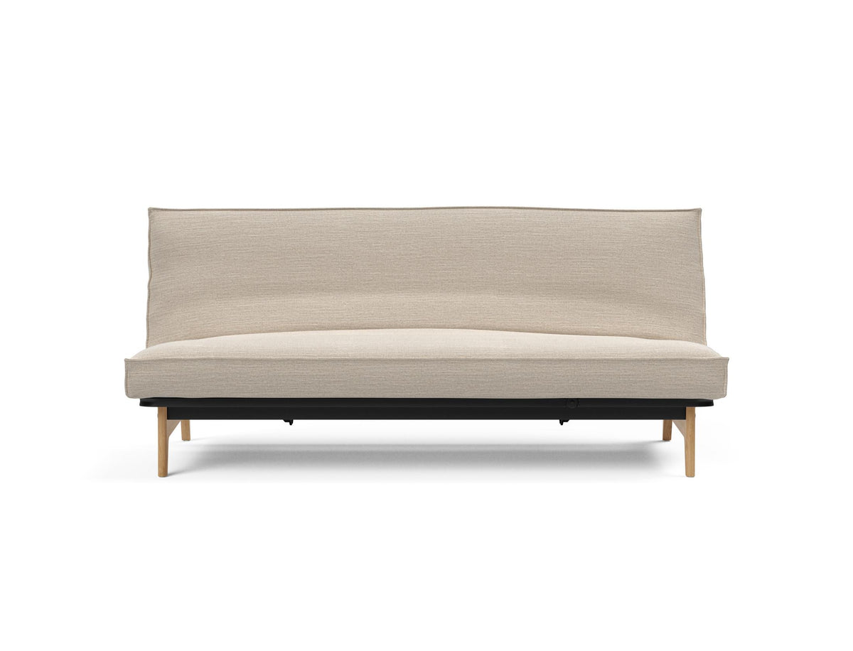 Aslak 120 Bettsofa Sharp Plus Cover Soft Spring in 612 Blida Sand Grey präsentiert im Onlineshop von KAQTU Design AG. Bettsofa ist von Innovation Living