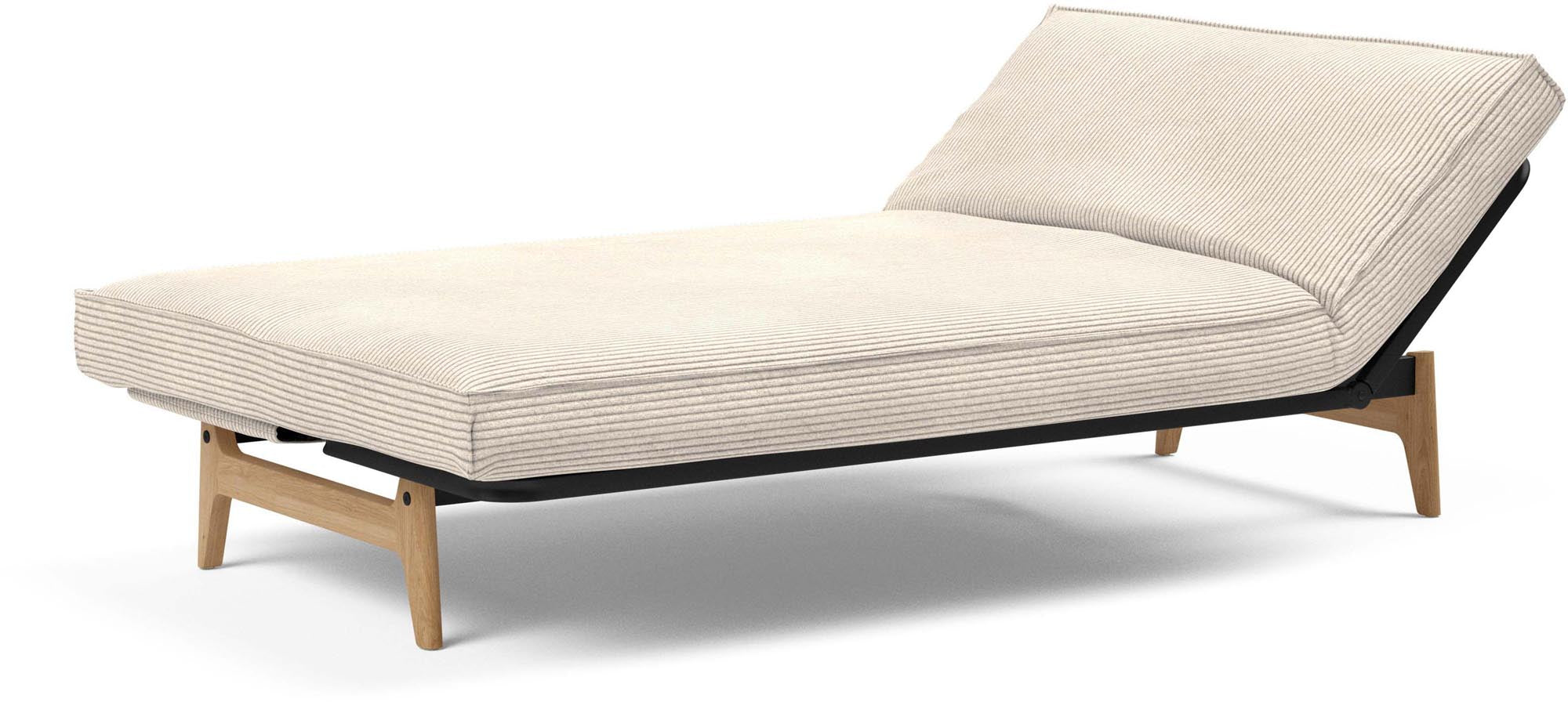 Aslak 120 Bettsofa mit Sharp Plus Cover: modernes Design, abnehmbarer Bezug, robuste Konstruktion und vielseitige Matratzenoptionen für jeden Bedarf.