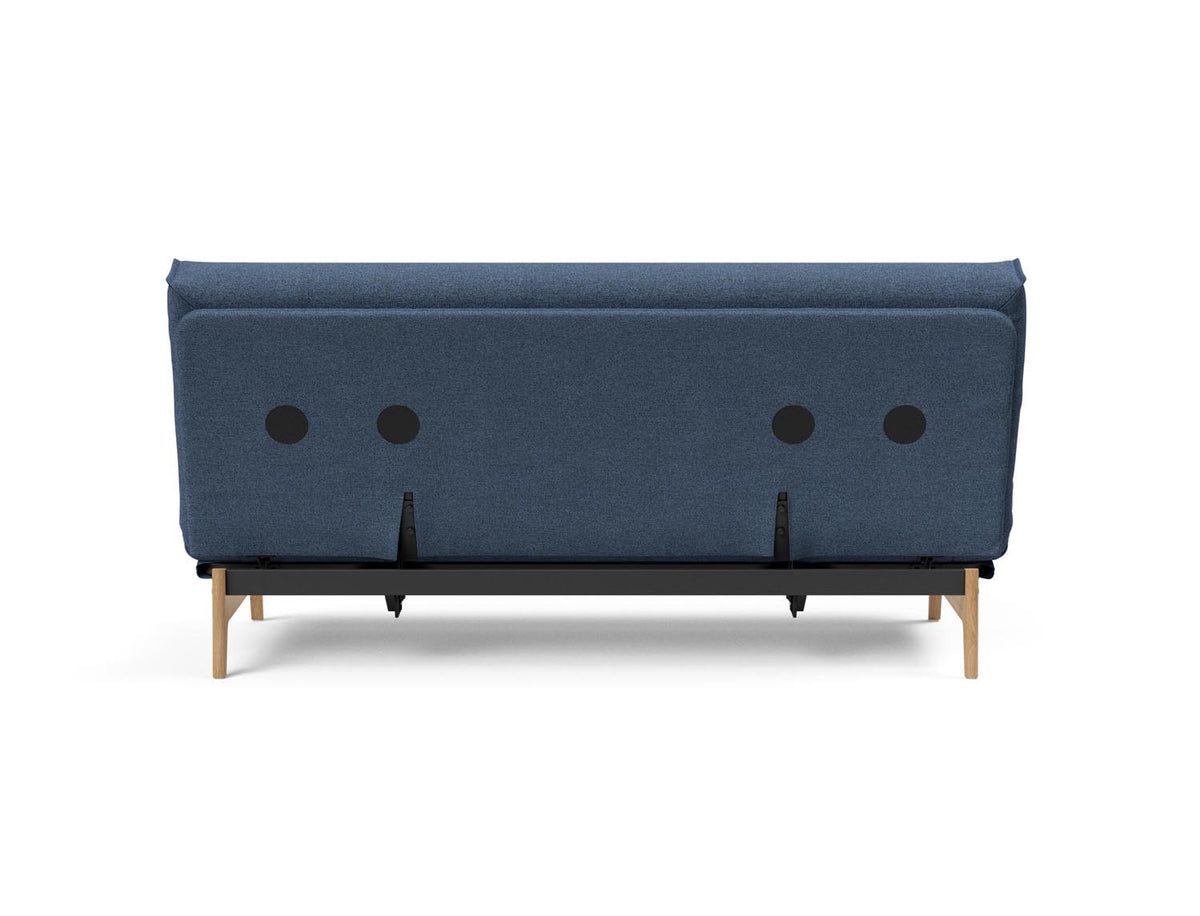 Aslak 140 Bettsofa Nordic Cover mit Gestellbezug Soft Spring in 302 Weda Blue präsentiert im Onlineshop von KAQTU Design AG. Bettsofa ist von Innovation Living