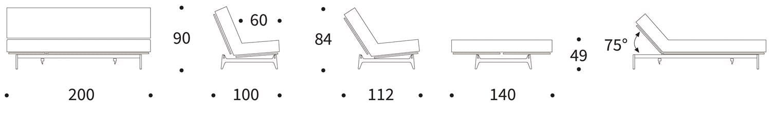 Entdecken Sie das Aslak 140 Bettsofa mit modernem Nordic Cover und bequemer Soft Spring Matratze – ideal für stilvolle Wohnräume.