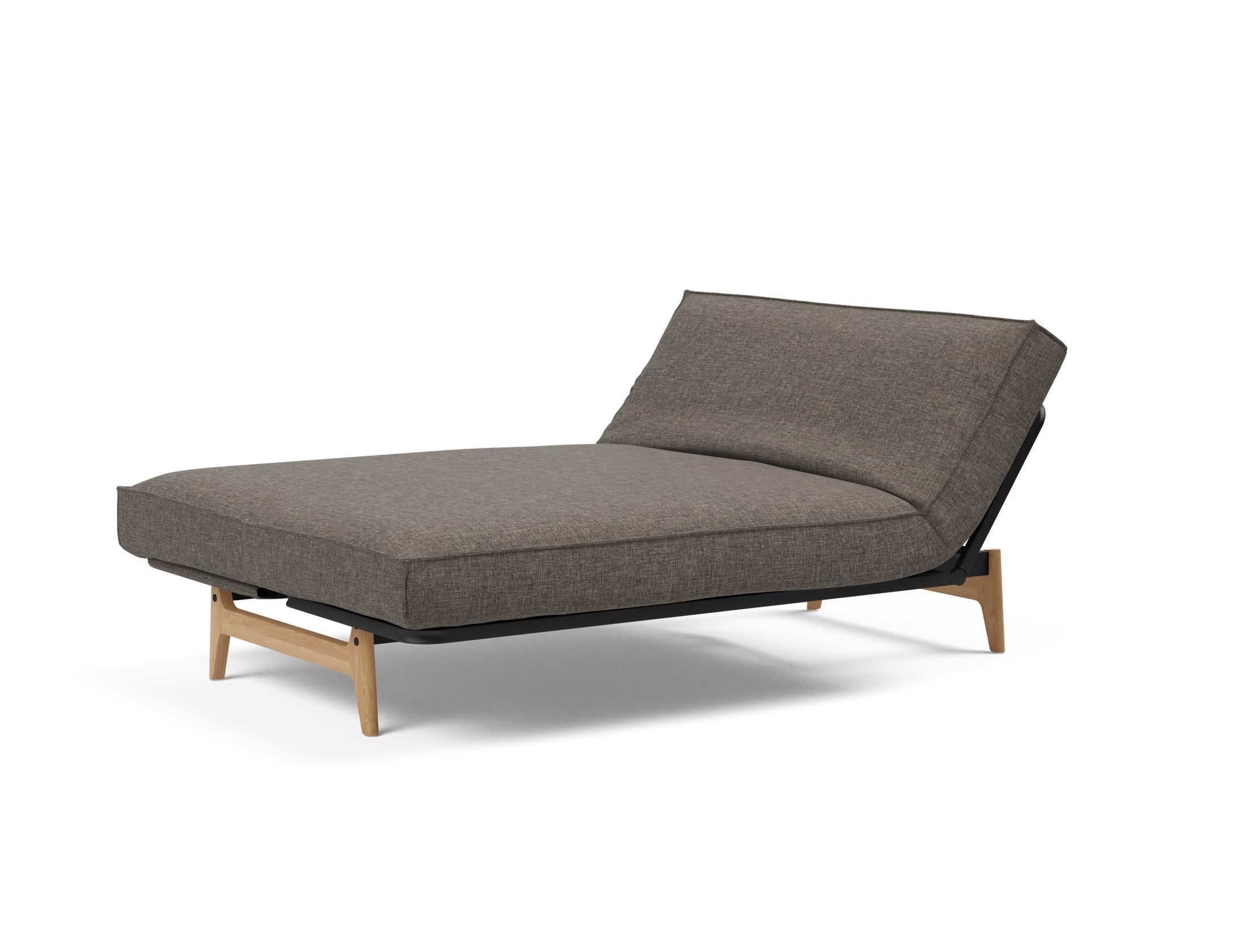 Erleben Sie das Aslak 140 Bettsofa von Innovation Living: modernes Design, hochwertige Soft Spring Matratze und edles Sharp Plus Cover für optimalen Komfort.