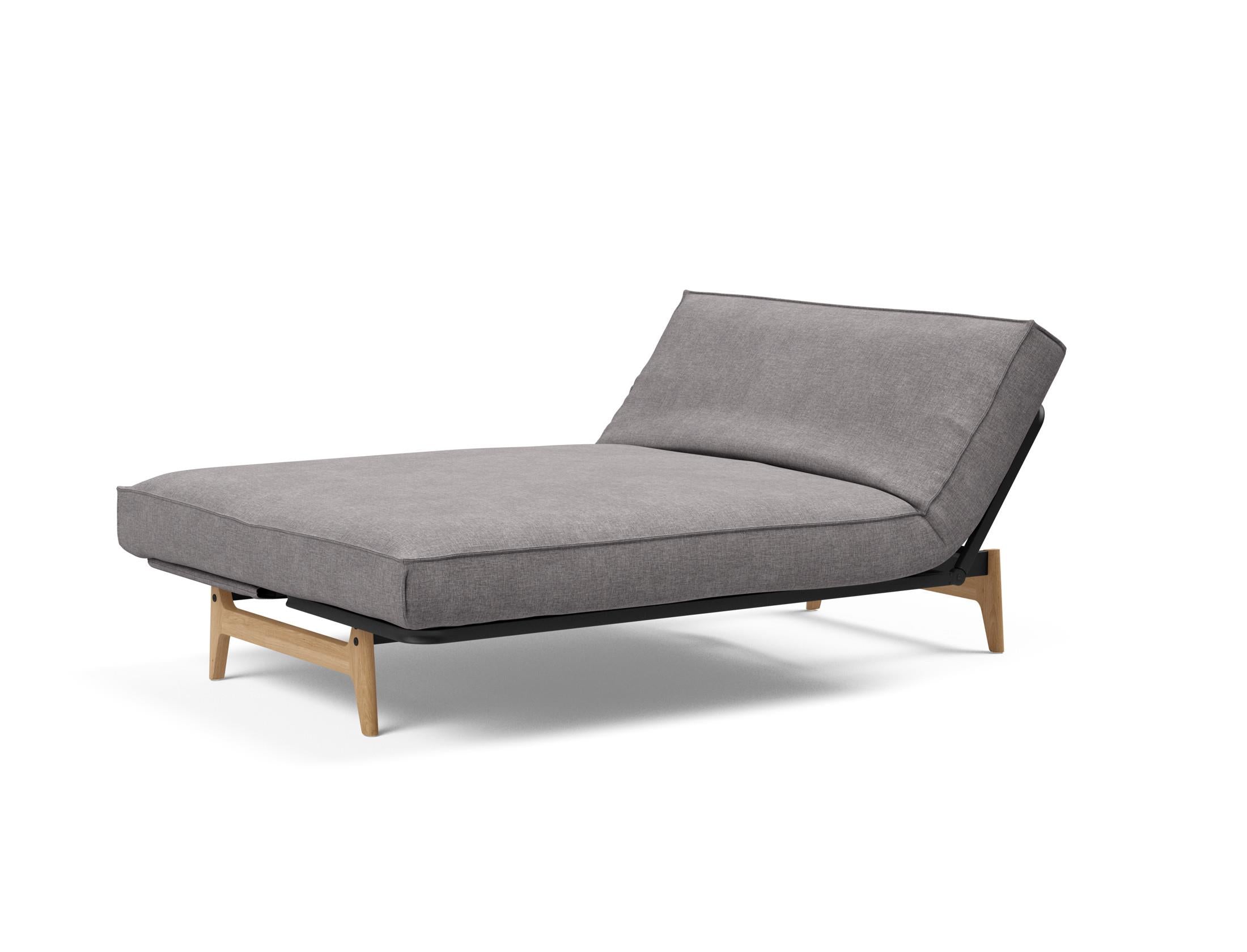 Erleben Sie das Aslak 140 Bettsofa von Innovation Living: modernes Design, hochwertige Soft Spring Matratze und edles Sharp Plus Cover für optimalen Komfort.