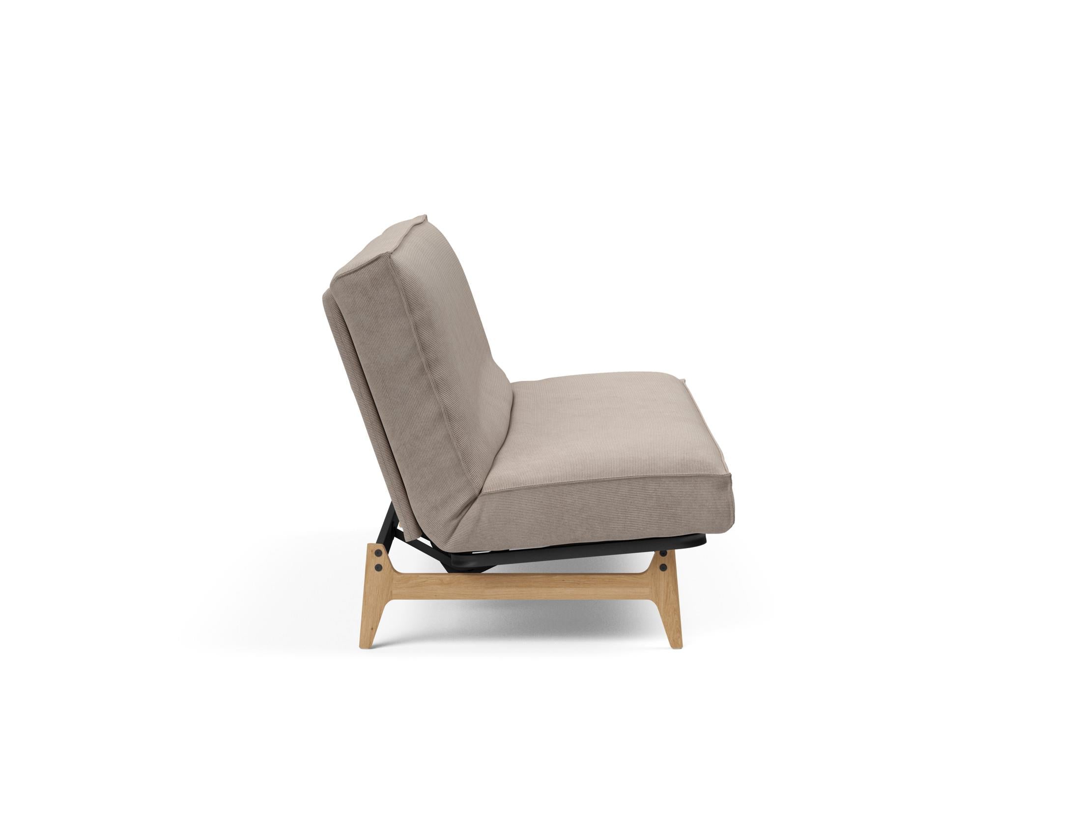 Erleben Sie das Aslak 140 Bettsofa von Innovation Living: modernes Design, hochwertige Soft Spring Matratze und edles Sharp Plus Cover für optimalen Komfort.