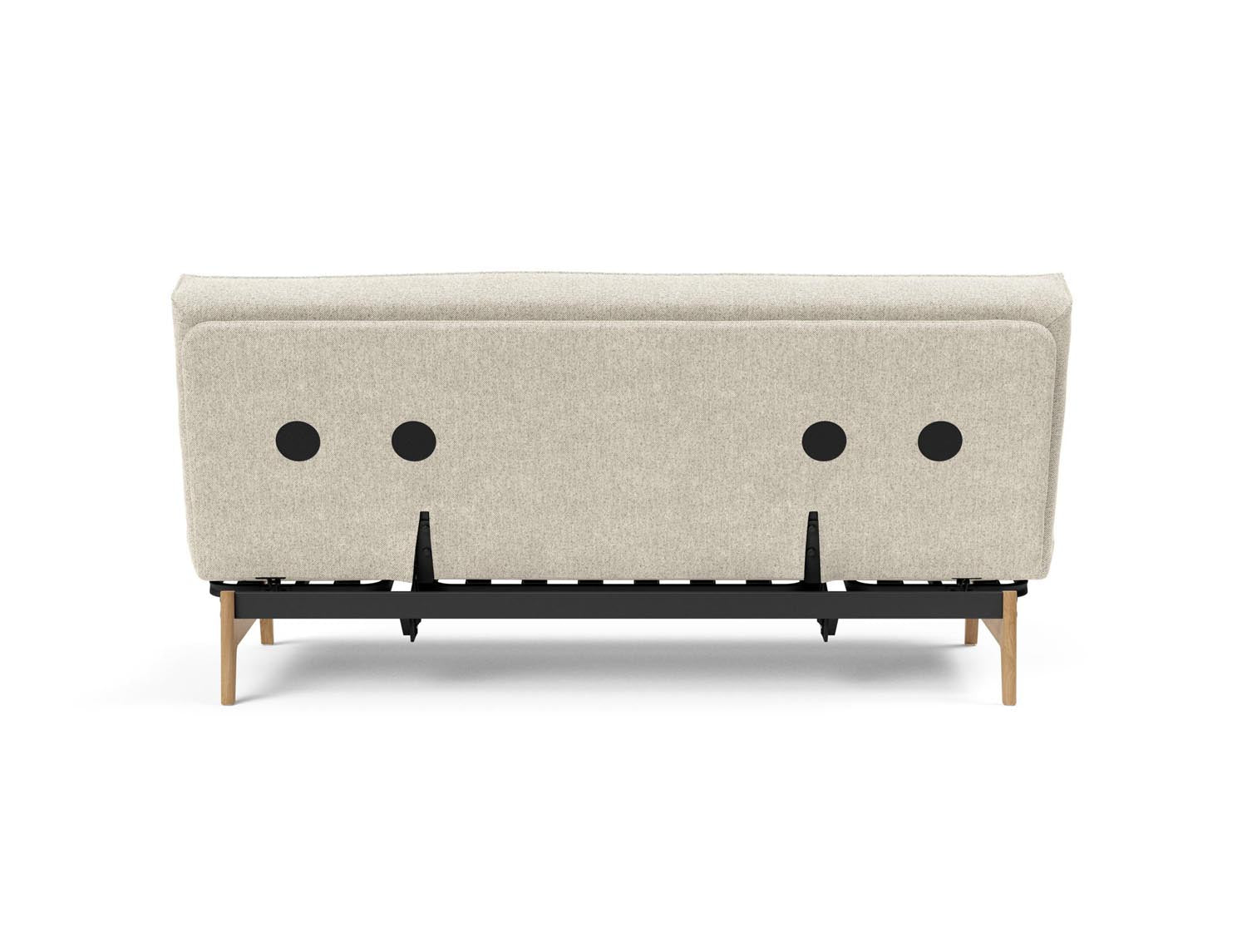 Entdecken Sie das Aslak 140 Bettsofa von Innovation Living: stilvolles Design, bequeme Soft Spring Matratze und elegantes Sharp Plus Cover für höchsten Schlafkomfort.