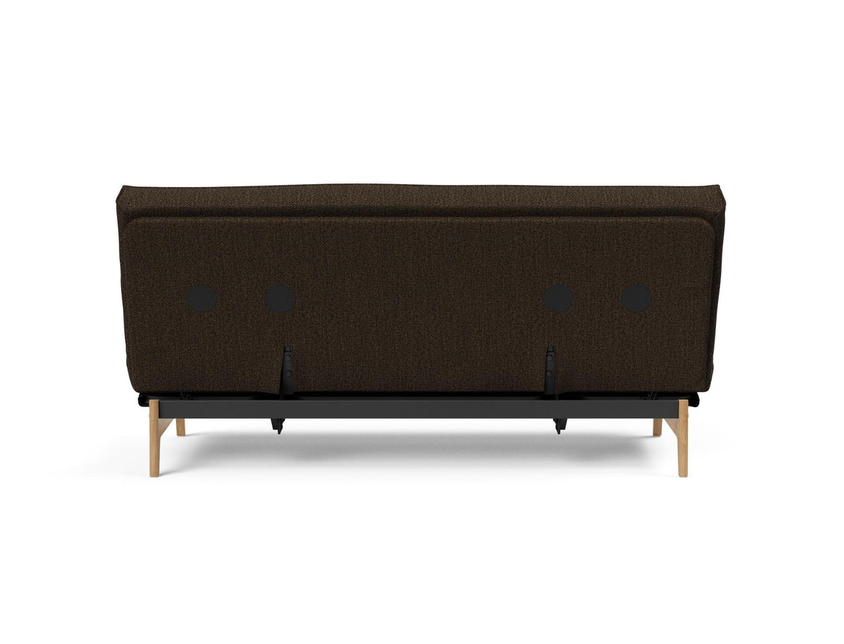 Aslak 140 Bettsofa Sharp Plus Cover mit Gestellbezug Soft Spring in 358 Taura Chocco präsentiert im Onlineshop von KAQTU Design AG. Bettsofa ist von Innovation Living