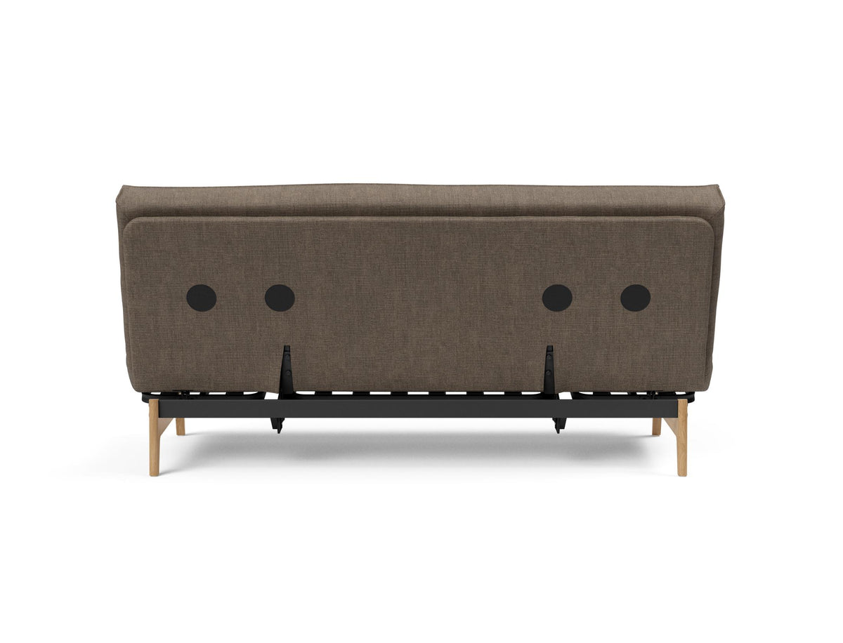 Aslak 140 Bettsofa Sharp Plus Cover Soft Spring in 411 Esina Cedar Brown präsentiert im Onlineshop von KAQTU Design AG. Bettsofa ist von Innovation Living