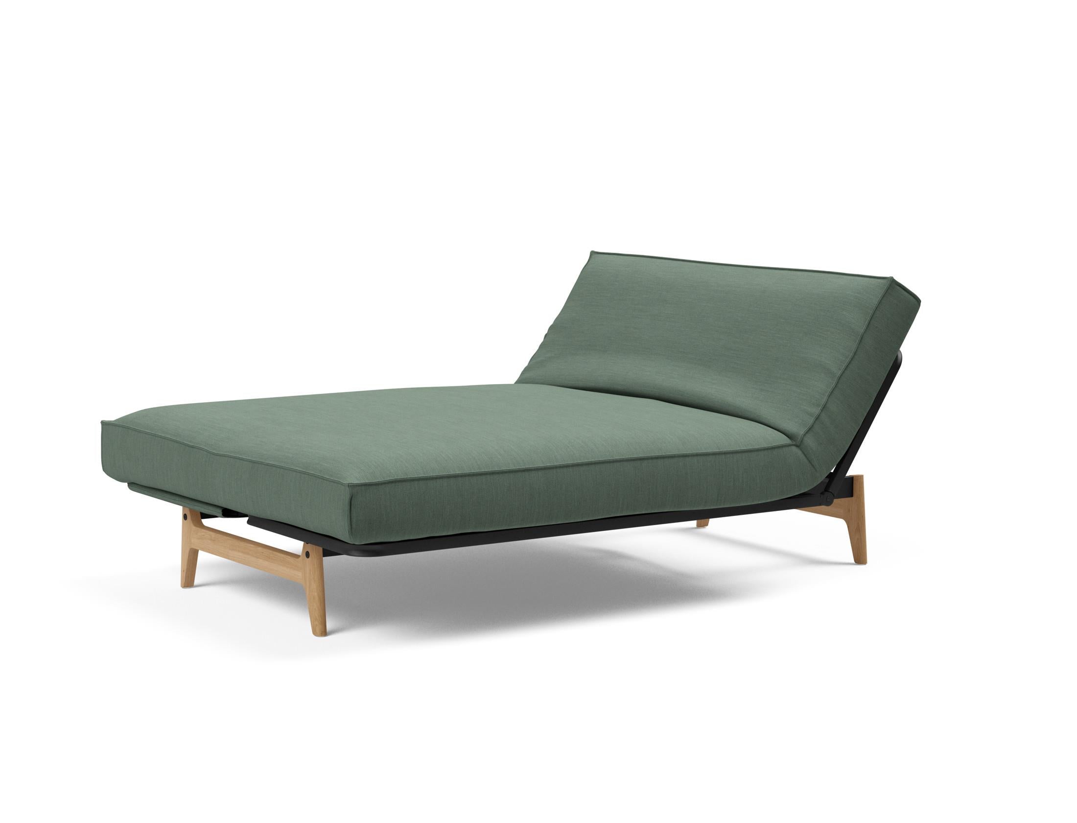 Erleben Sie das Aslak 140 Bettsofa von Innovation Living: modernes Design, hochwertige Soft Spring Matratze und edles Sharp Plus Cover für optimalen Komfort.