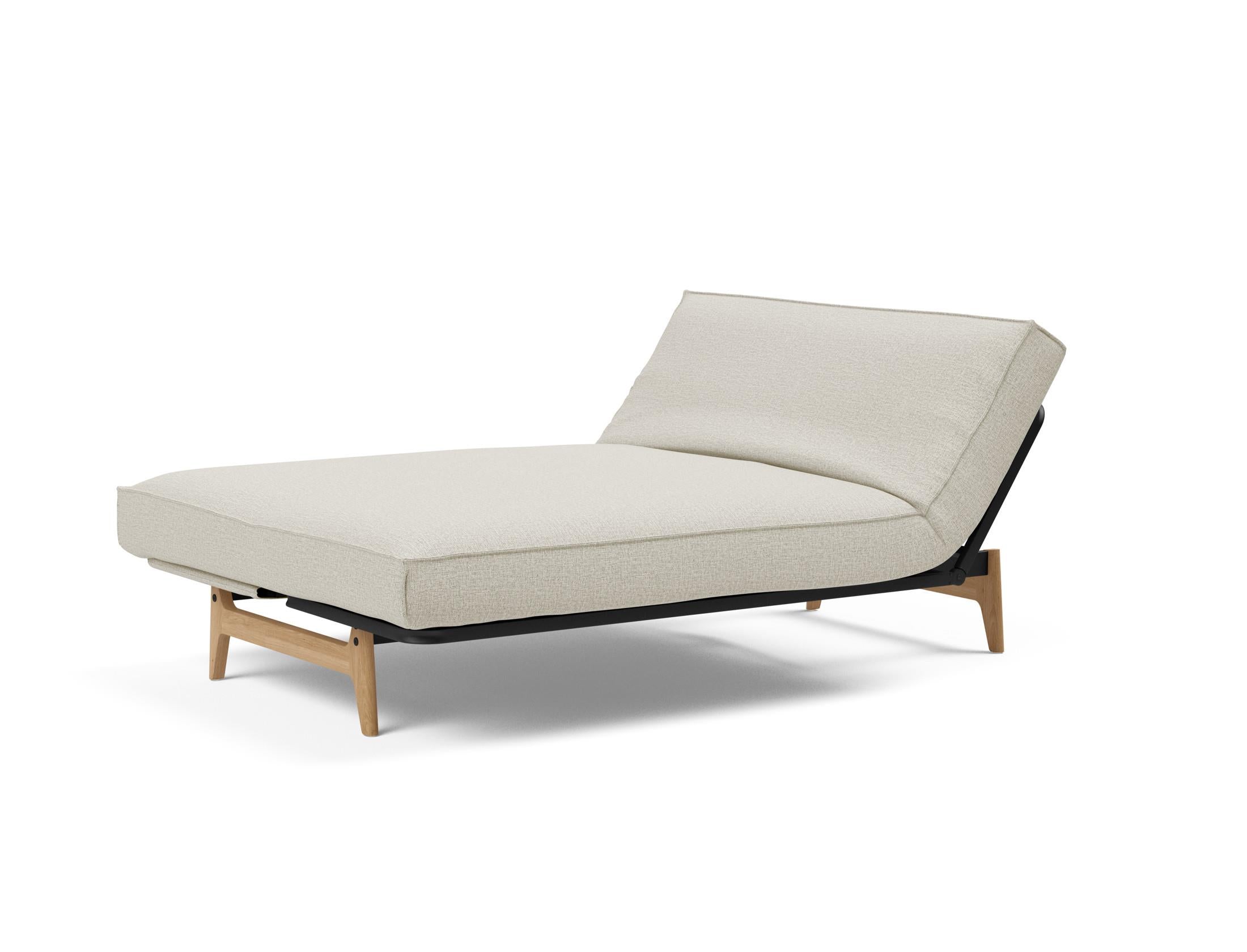 Erleben Sie das Aslak 140 Bettsofa von Innovation Living: modernes Design, hochwertige Soft Spring Matratze und edles Sharp Plus Cover für optimalen Komfort.