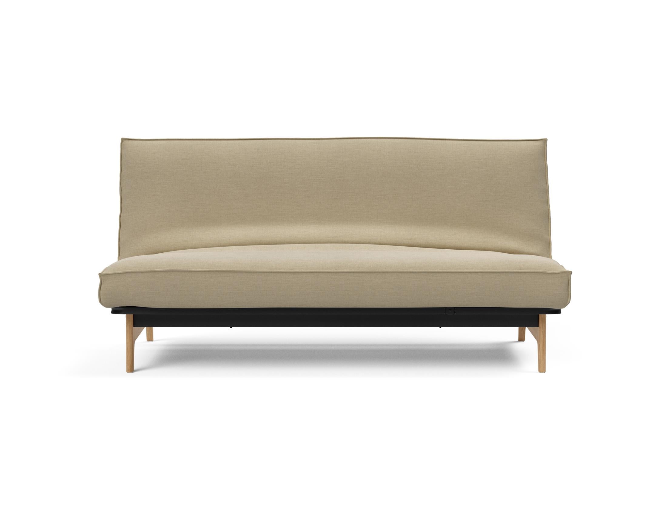 Entdecken Sie das Aslak 140 Bettsofa von Innovation Living: stilvolles Design, bequeme Soft Spring Matratze und elegantes Sharp Plus Cover für höchsten Schlafkomfort.