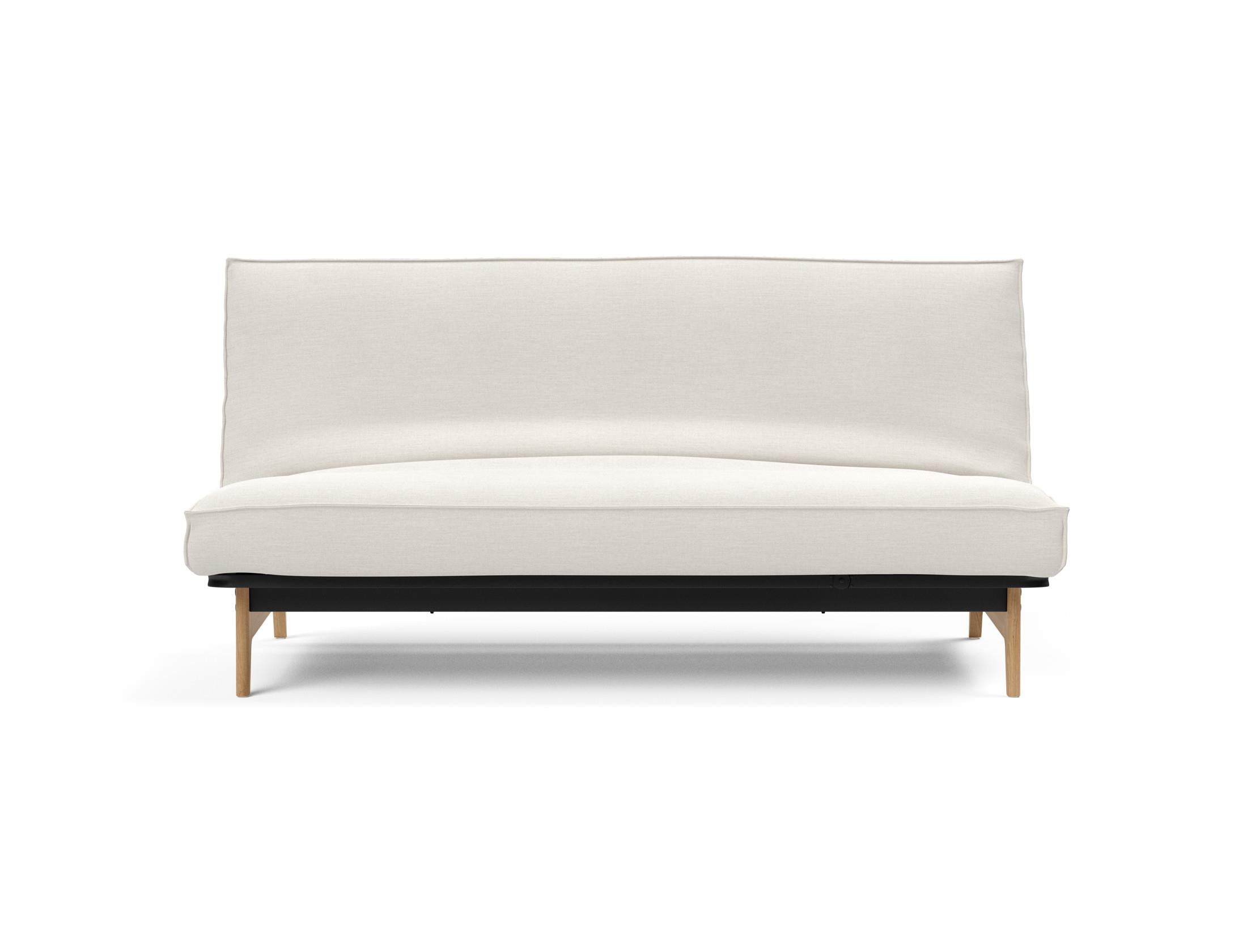 Entdecken Sie das Aslak 140 Bettsofa von Innovation Living: stilvolles Design, bequeme Soft Spring Matratze und elegantes Sharp Plus Cover für höchsten Schlafkomfort.