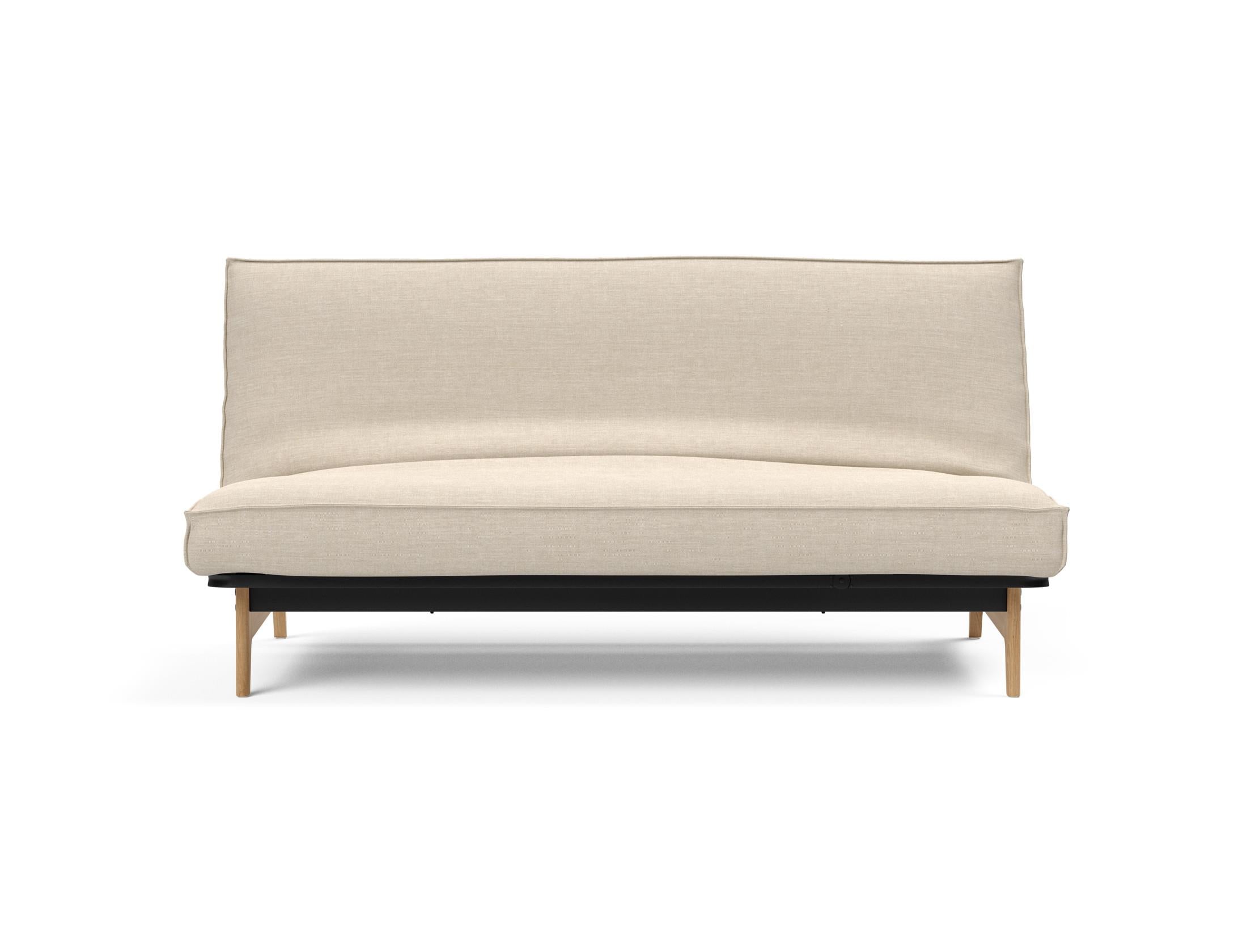 Entdecken Sie das Aslak 140 Bettsofa von Innovation Living: stilvolles Design, bequeme Soft Spring Matratze und elegantes Sharp Plus Cover für höchsten Schlafkomfort.